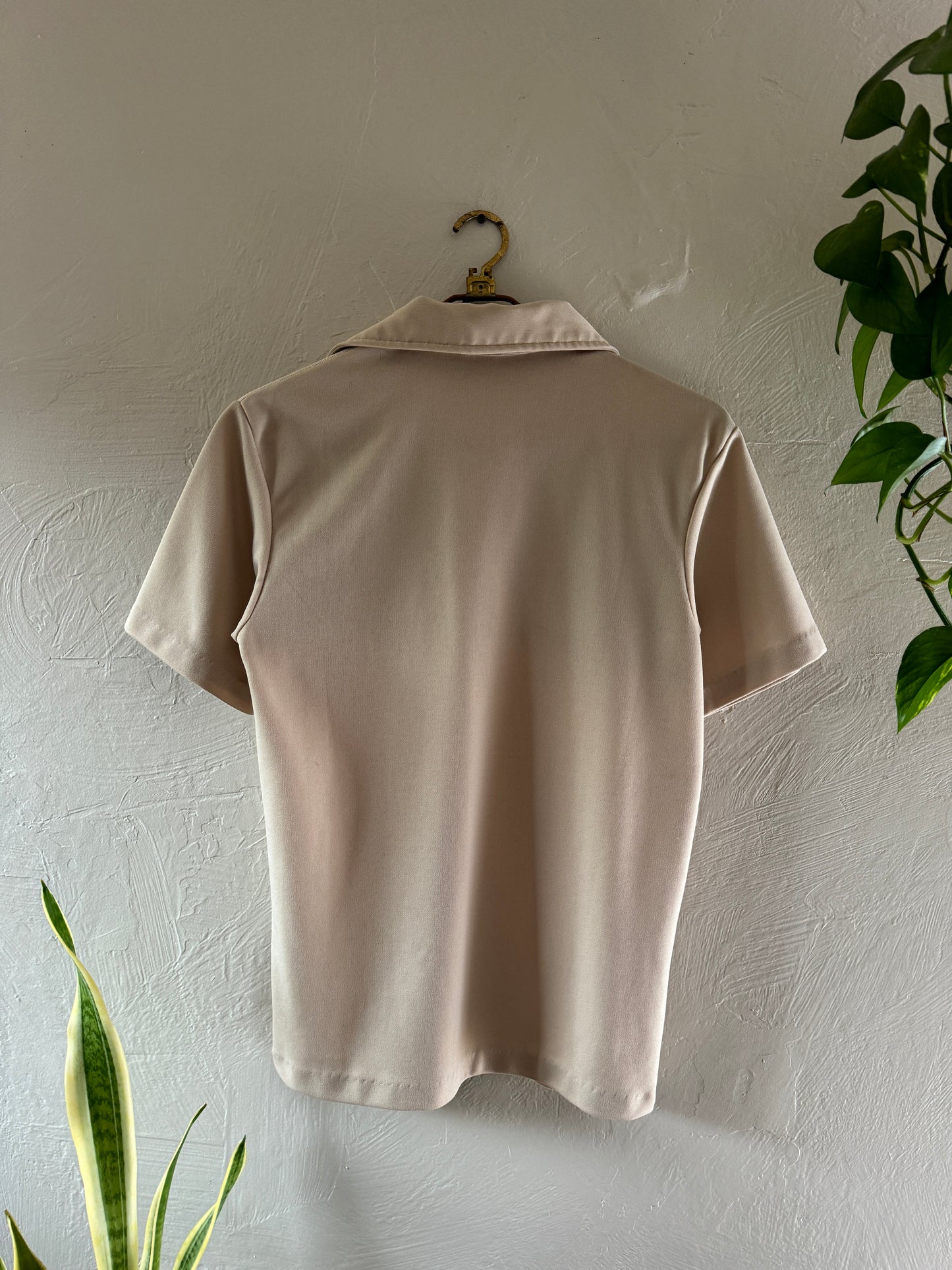 1970s Cream Polo Shirt