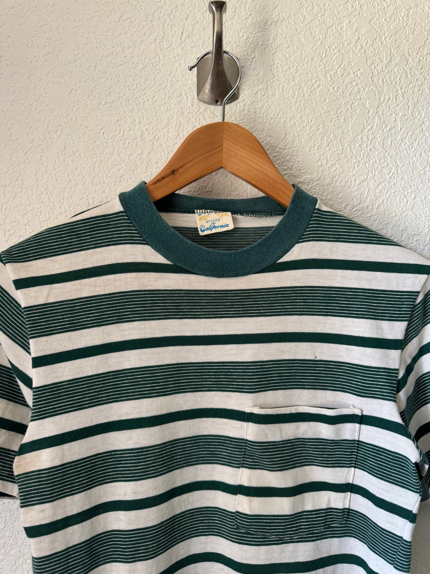 Vintage Striped Green T-Shirt