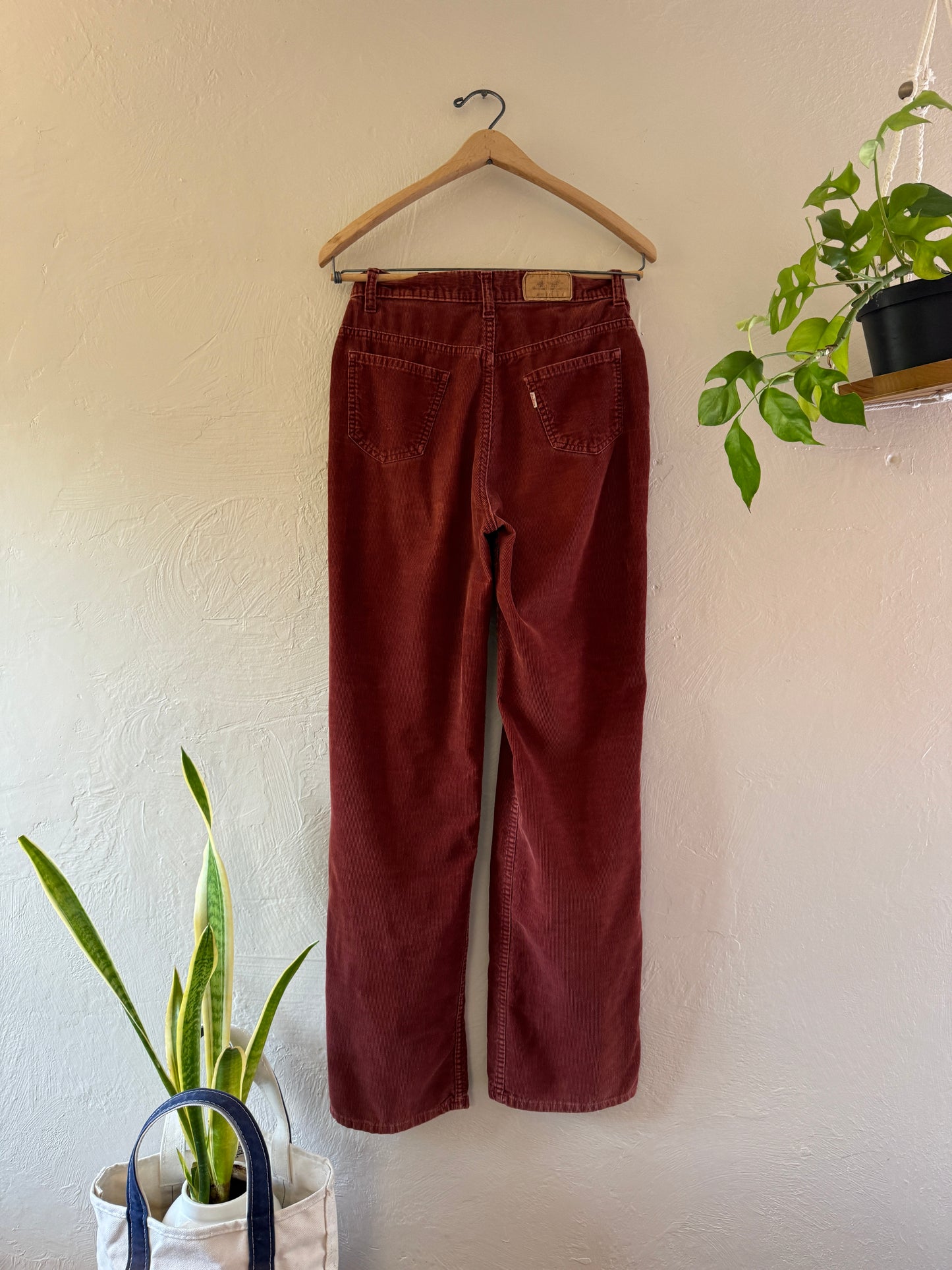 1970s Big “E” Levis Corduroy High Waisted Loose Pants