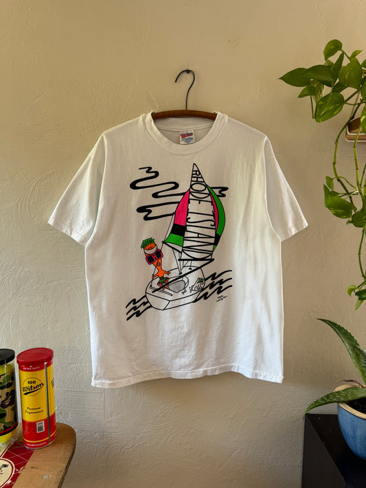 1990S Rhode Island Sailing Carrot T-Shirt