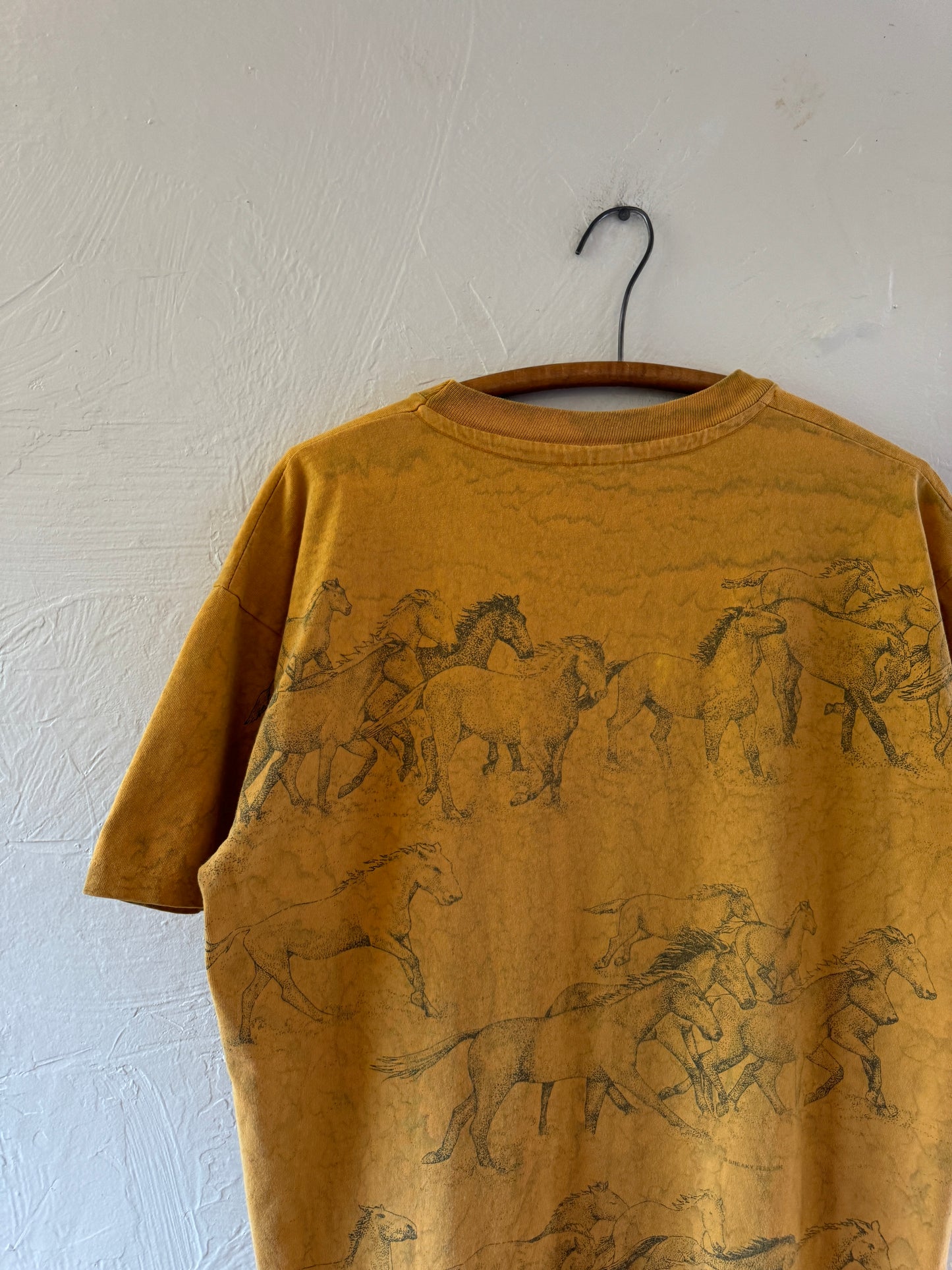 1990s All Over Print Wild Horses Colorado T-Shirt