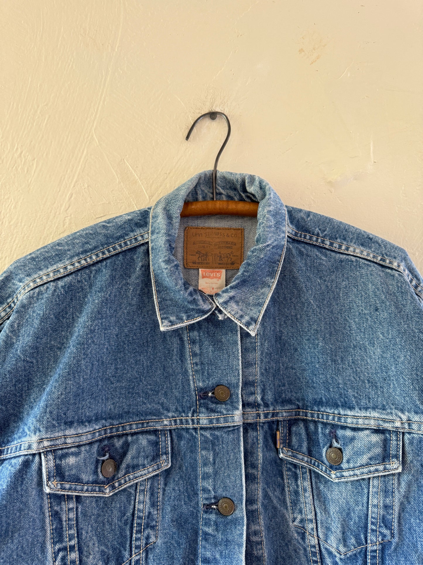 1980s Levis Trucker Denim Jacket Brown Tab