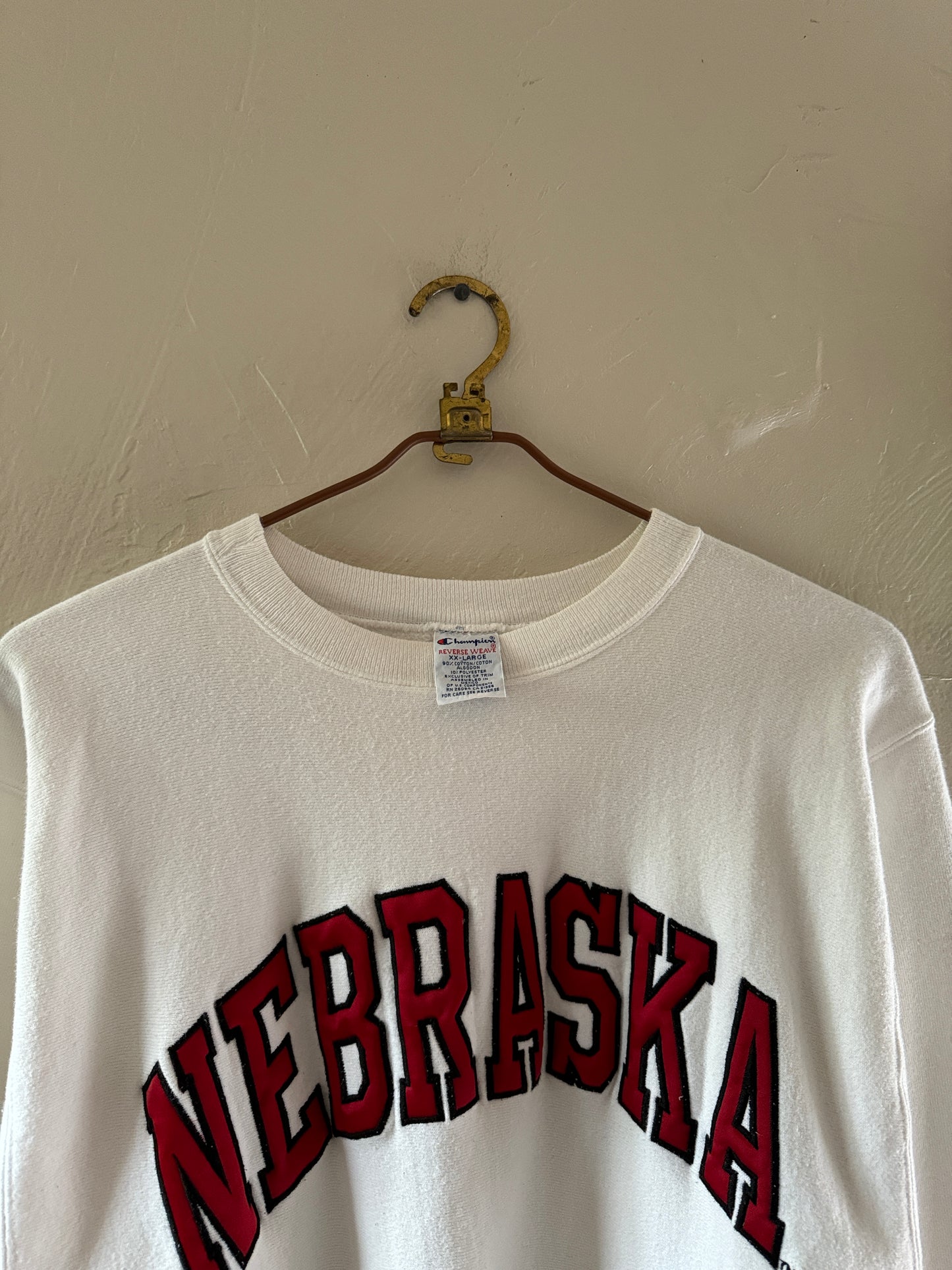 1990s Champion Reverse Weave Nebraska Sweater