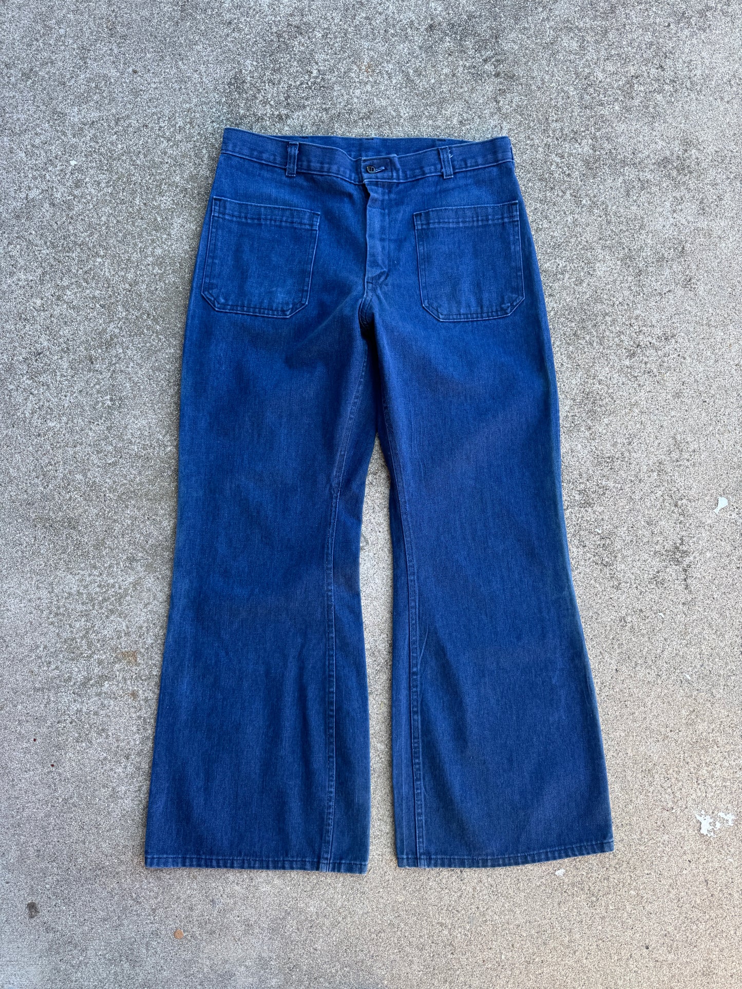 1980s USN Navdungaree Bell Bottoms Denim Pants