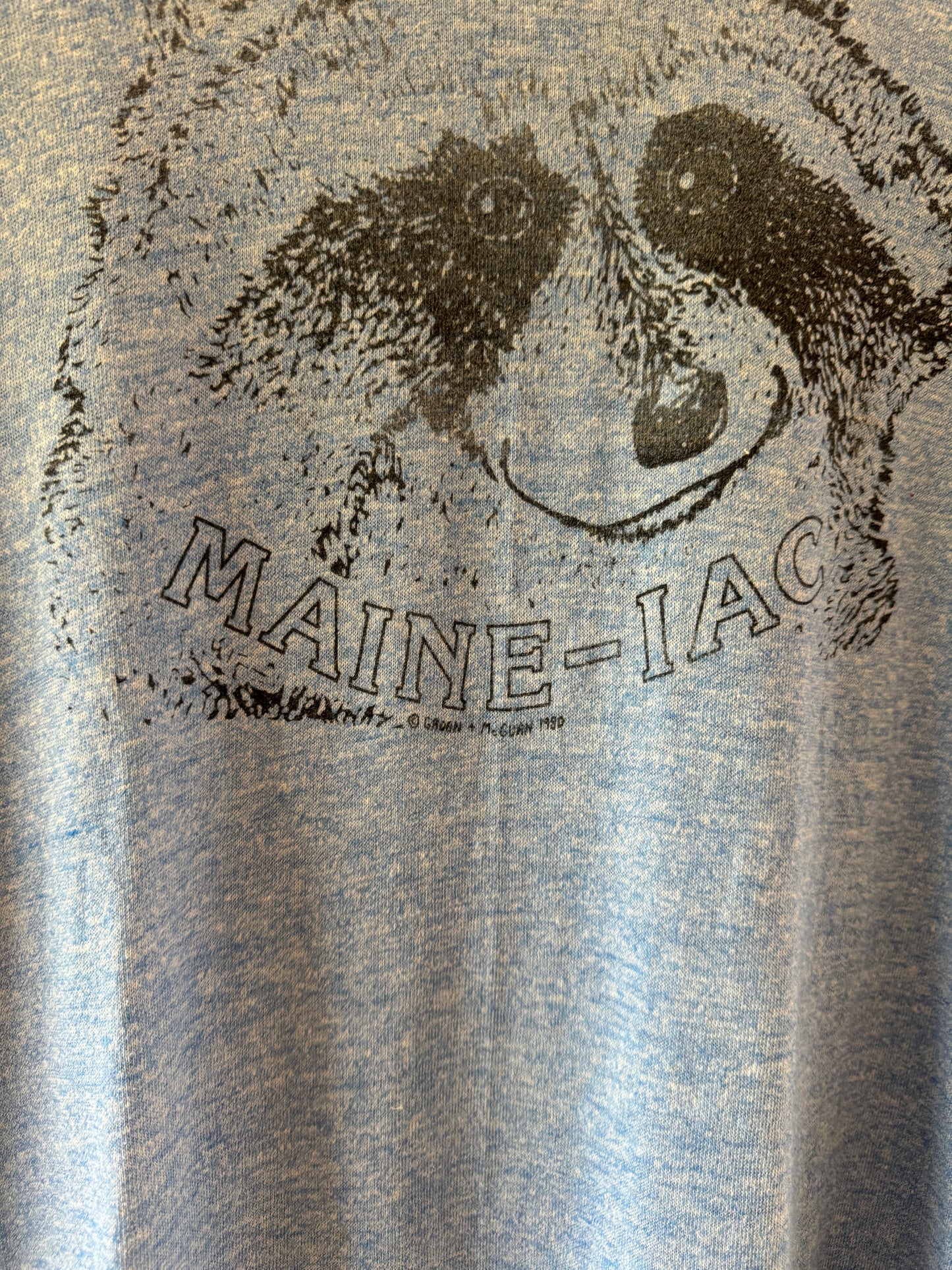 1980s Maine-Iac Raccoon Ringer T-Shirt