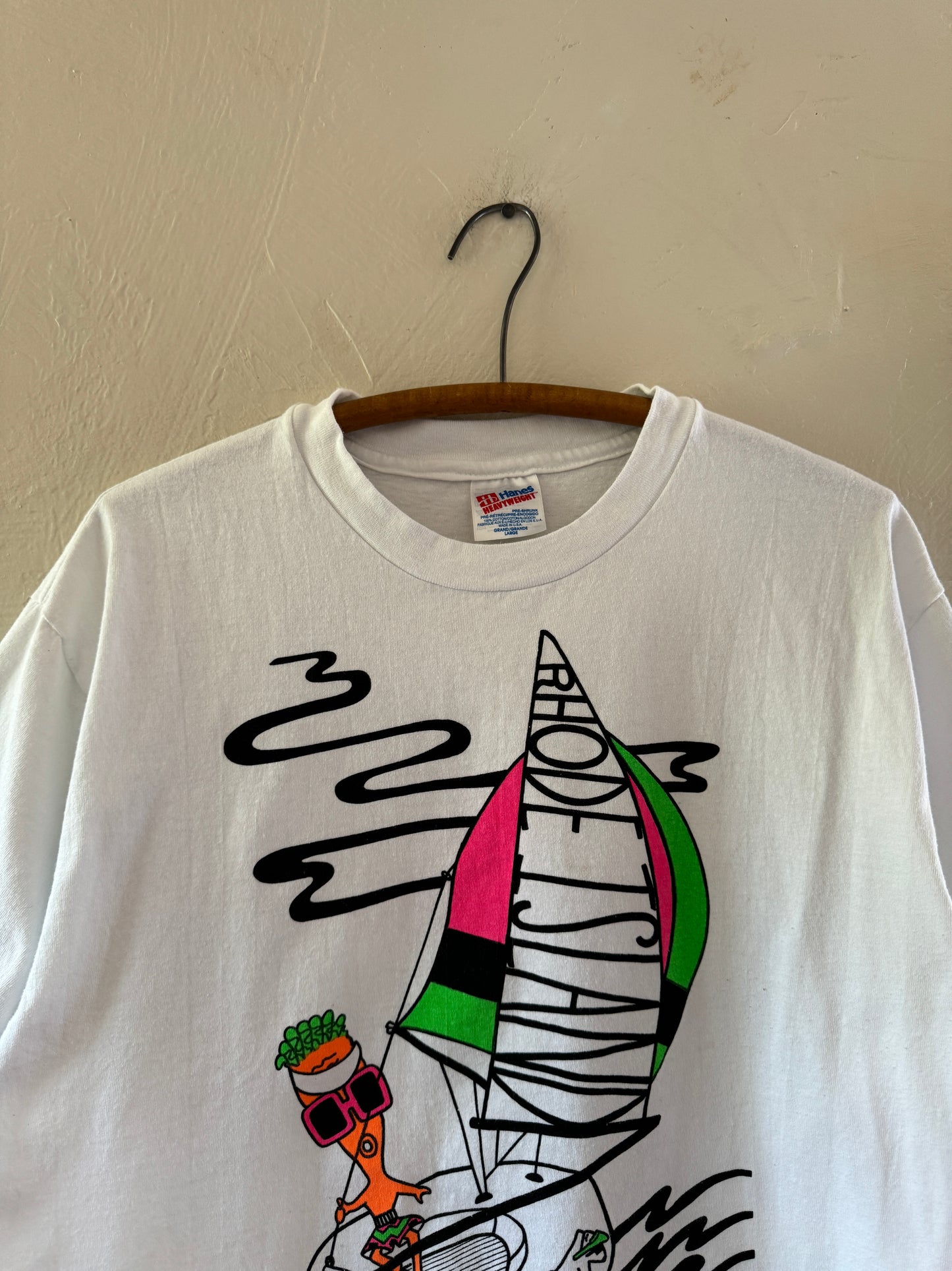 1990S Rhode Island Sailing Carrot T-Shirt