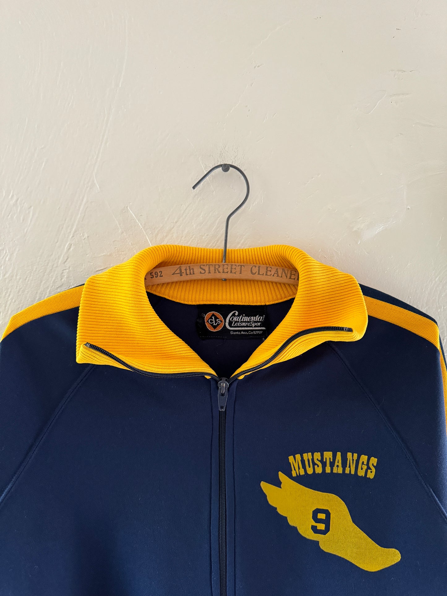 1980s Sportswear Mustangs Zip Up Jacket