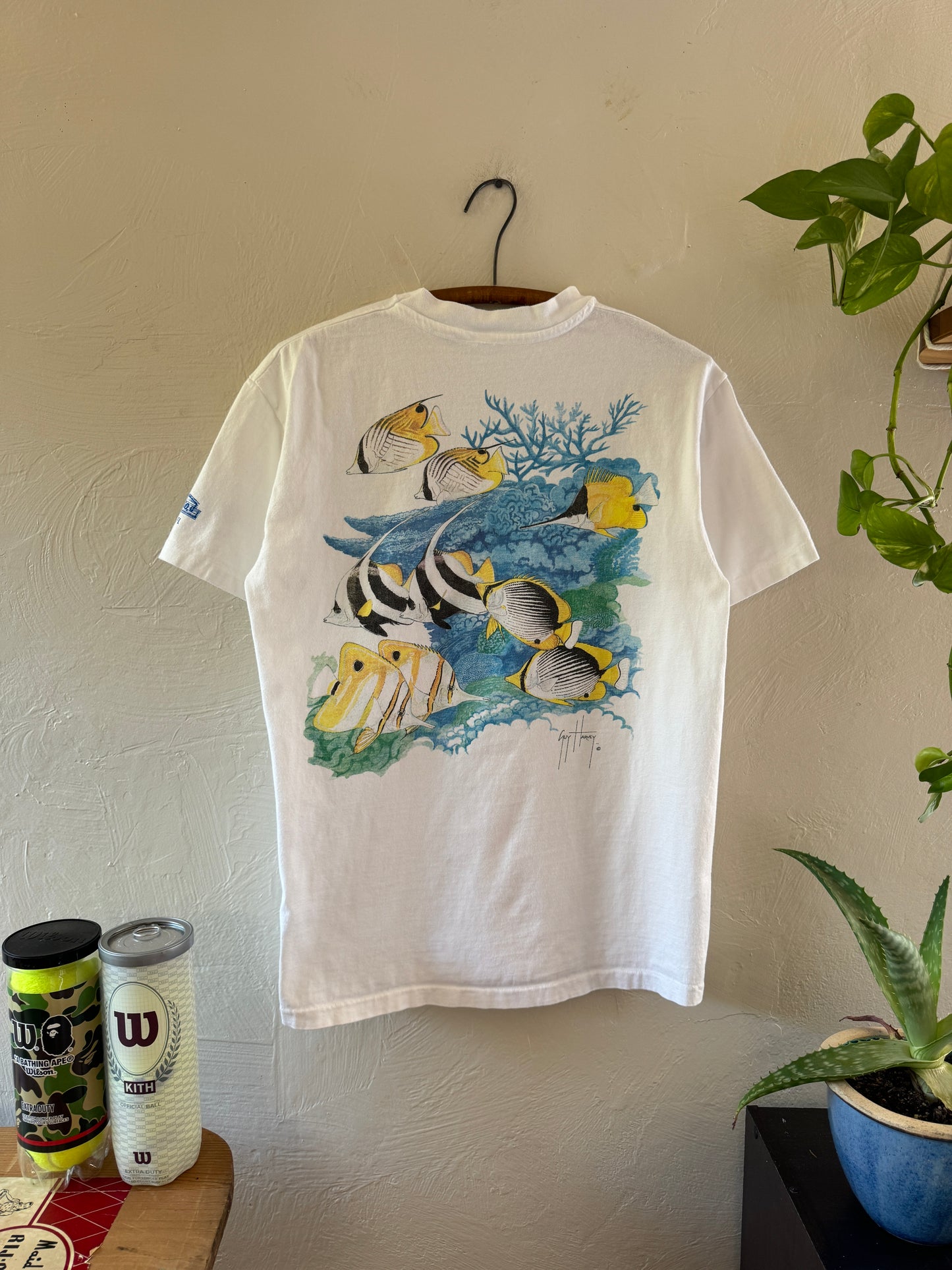 1990s Guy Harvey Fish Pocket T-Shirt