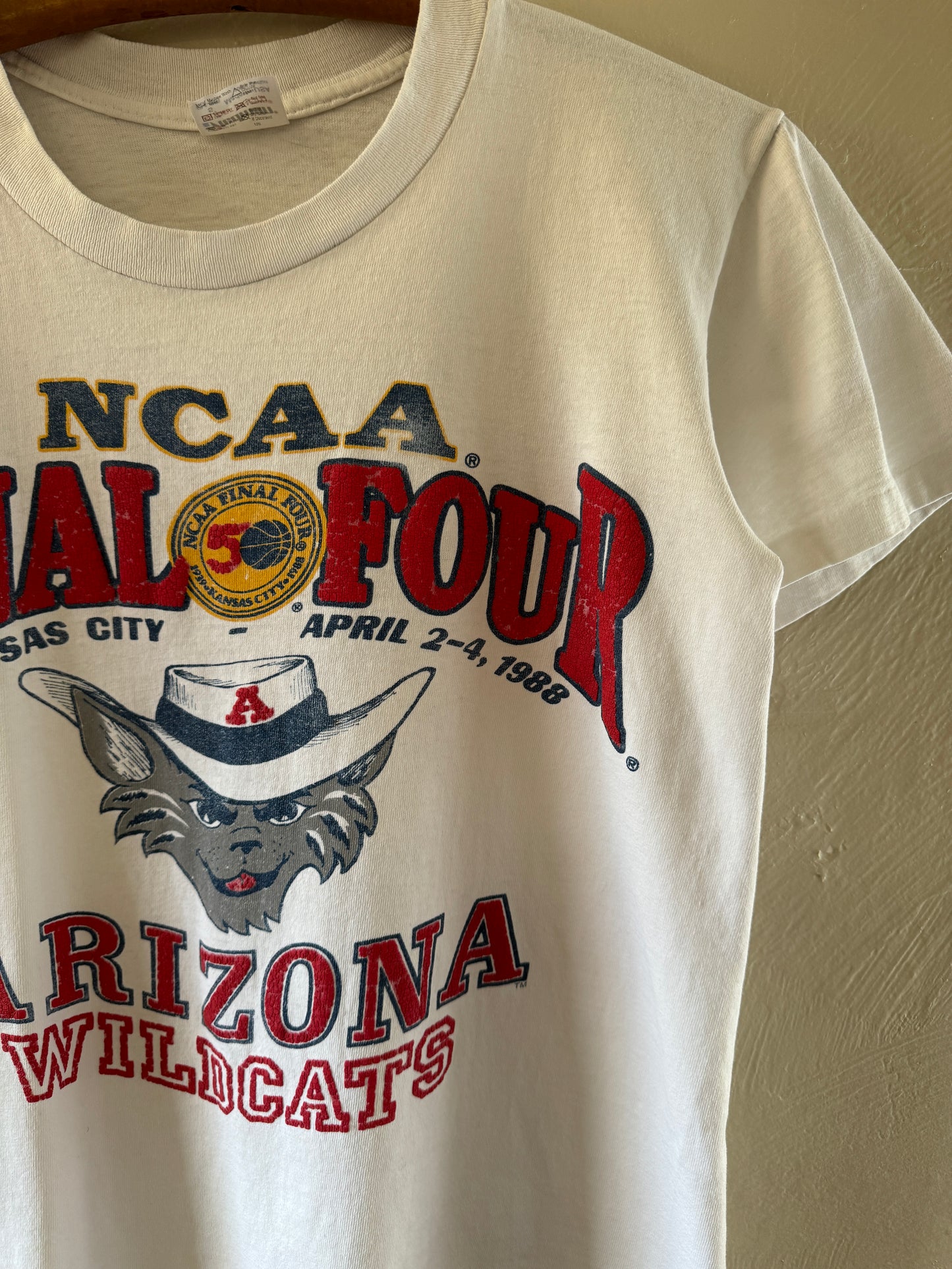 1980s University of Arizona Wildcats Final Four T-Shirt