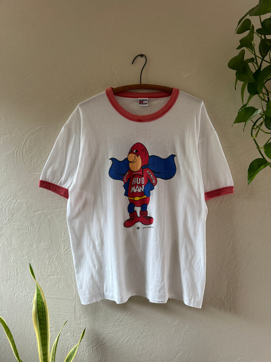 1980s Budweiser Budman Ringer T-Shirt