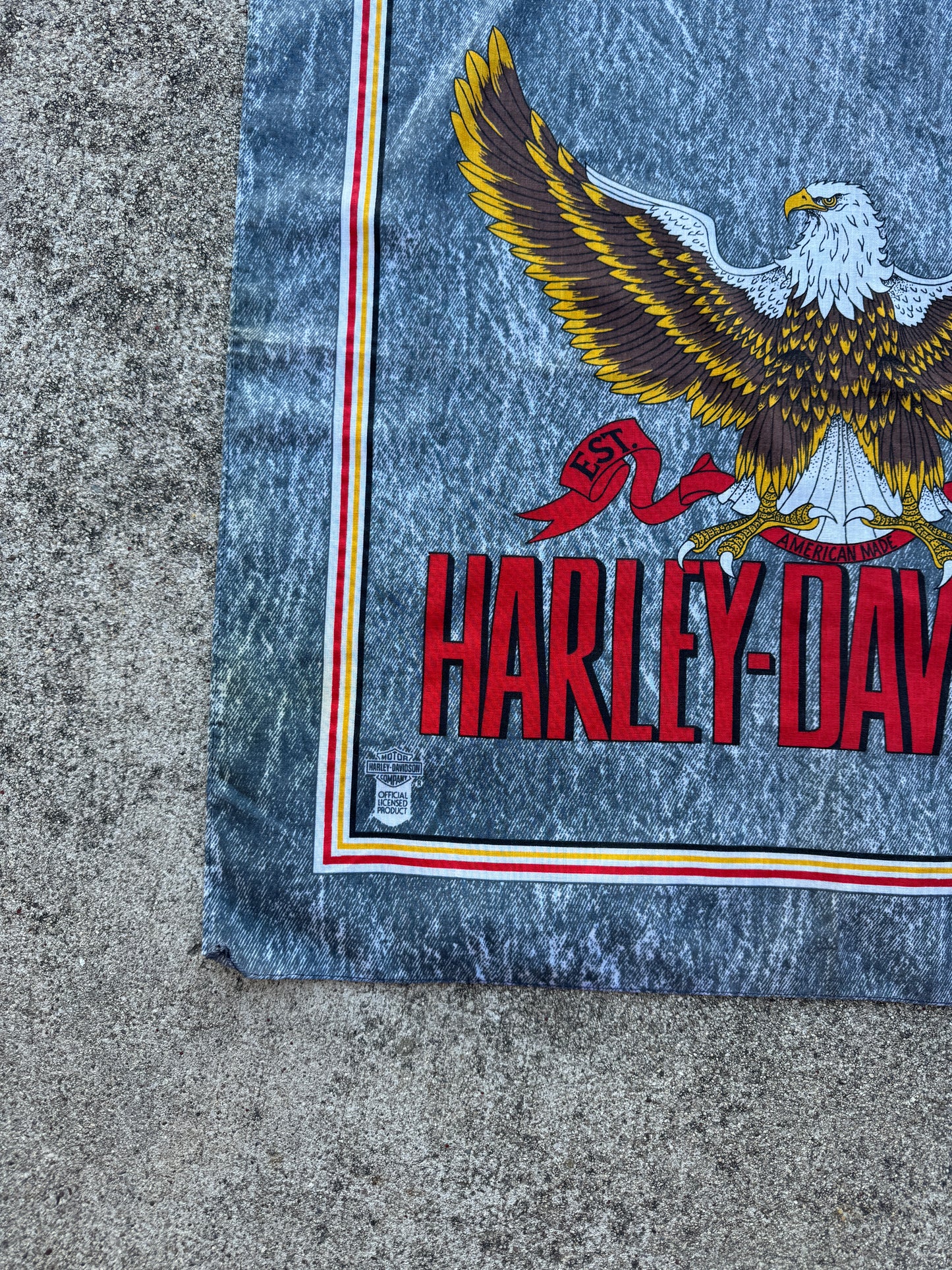 1990s Harley Davidson Bandana (1)