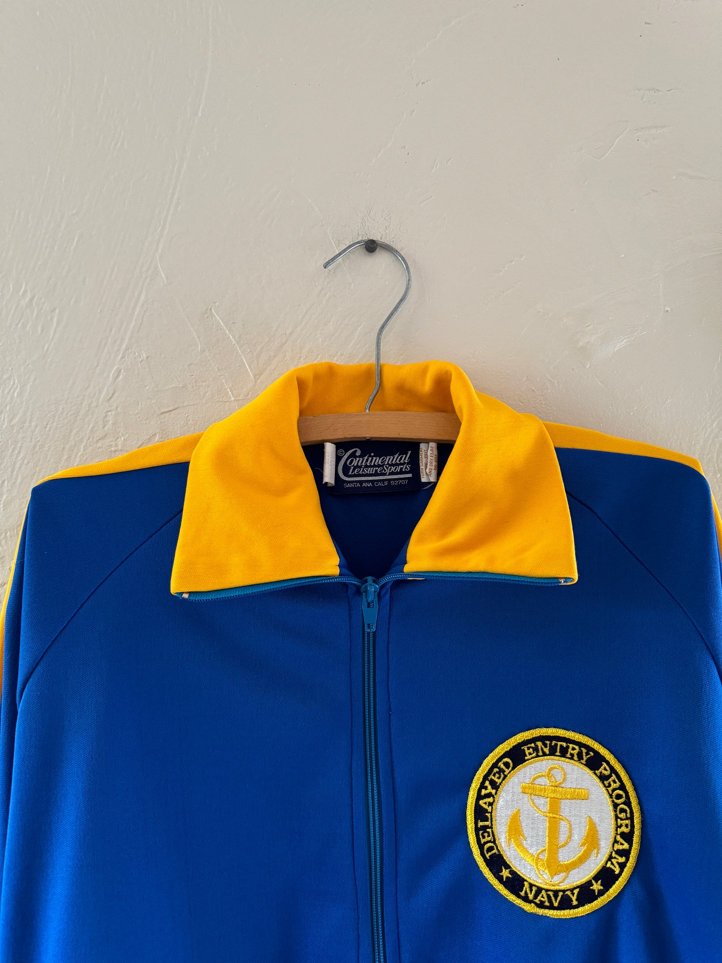 1980s Sportswear Navy Program Zip Up Jacket