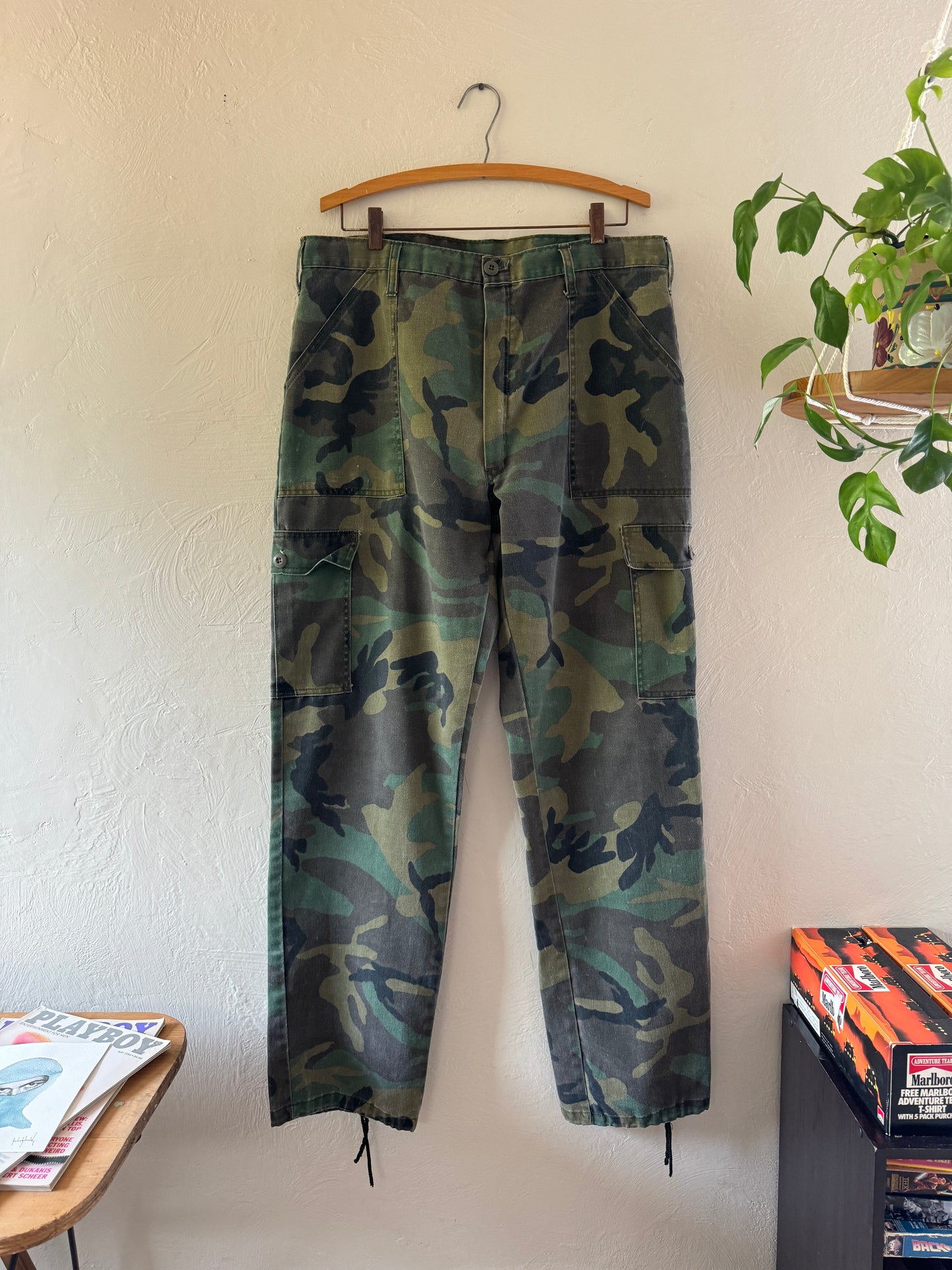 1970s Military Army Camouflage Pants