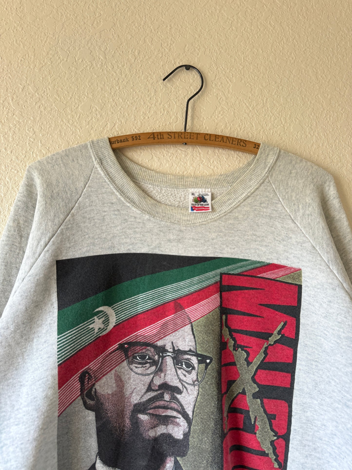 1990s Malcom X I’m Not A Racist Quote Sweater