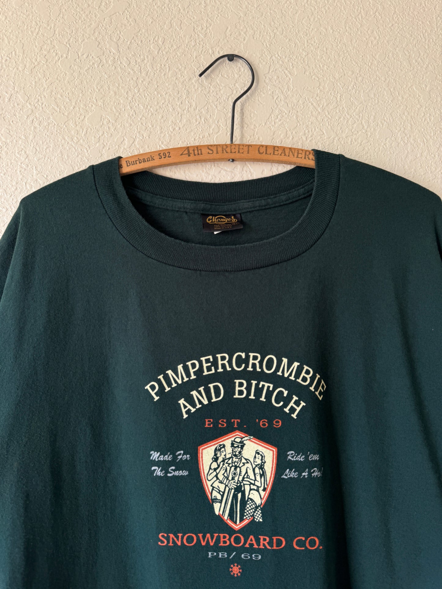 1990s Pimpercrombie & Bitch Parody Funny T-Shirt