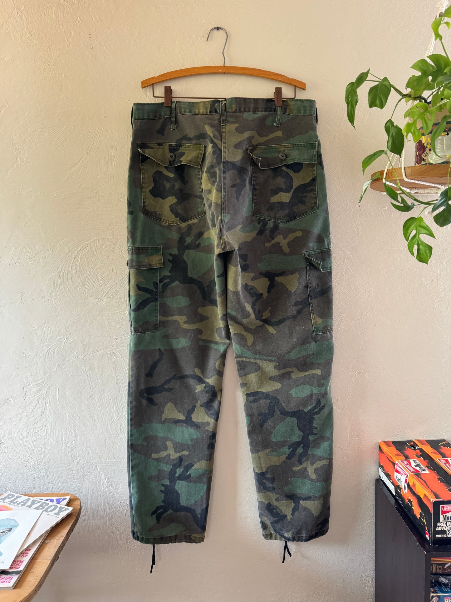 1970s Military Army Camouflage Pants