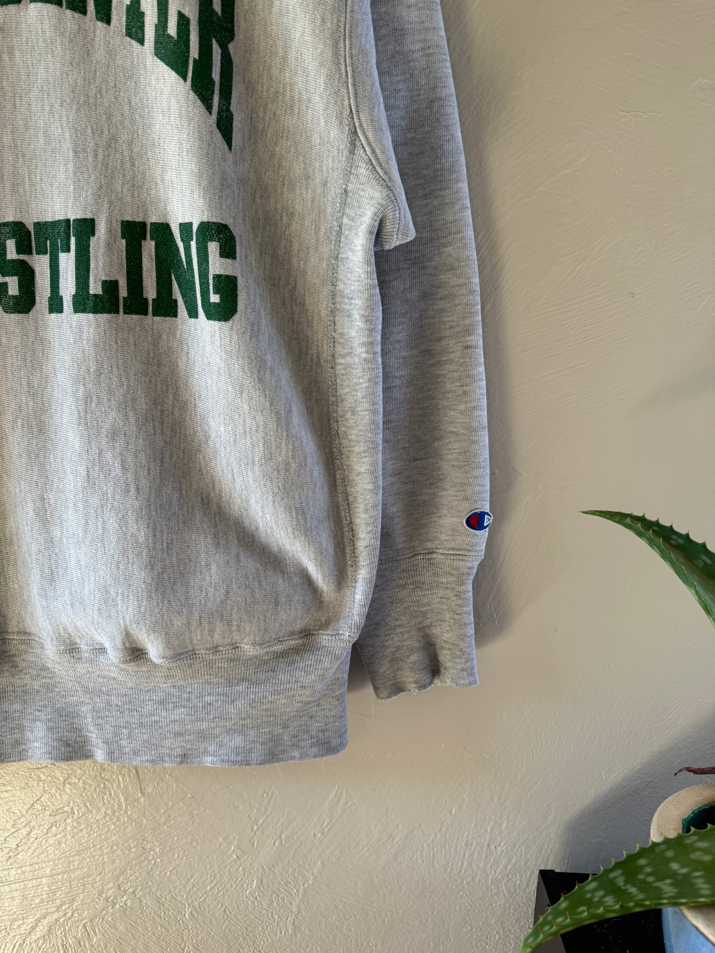 1980s Champion Reverse Weave Park Center Wrestling Sweater