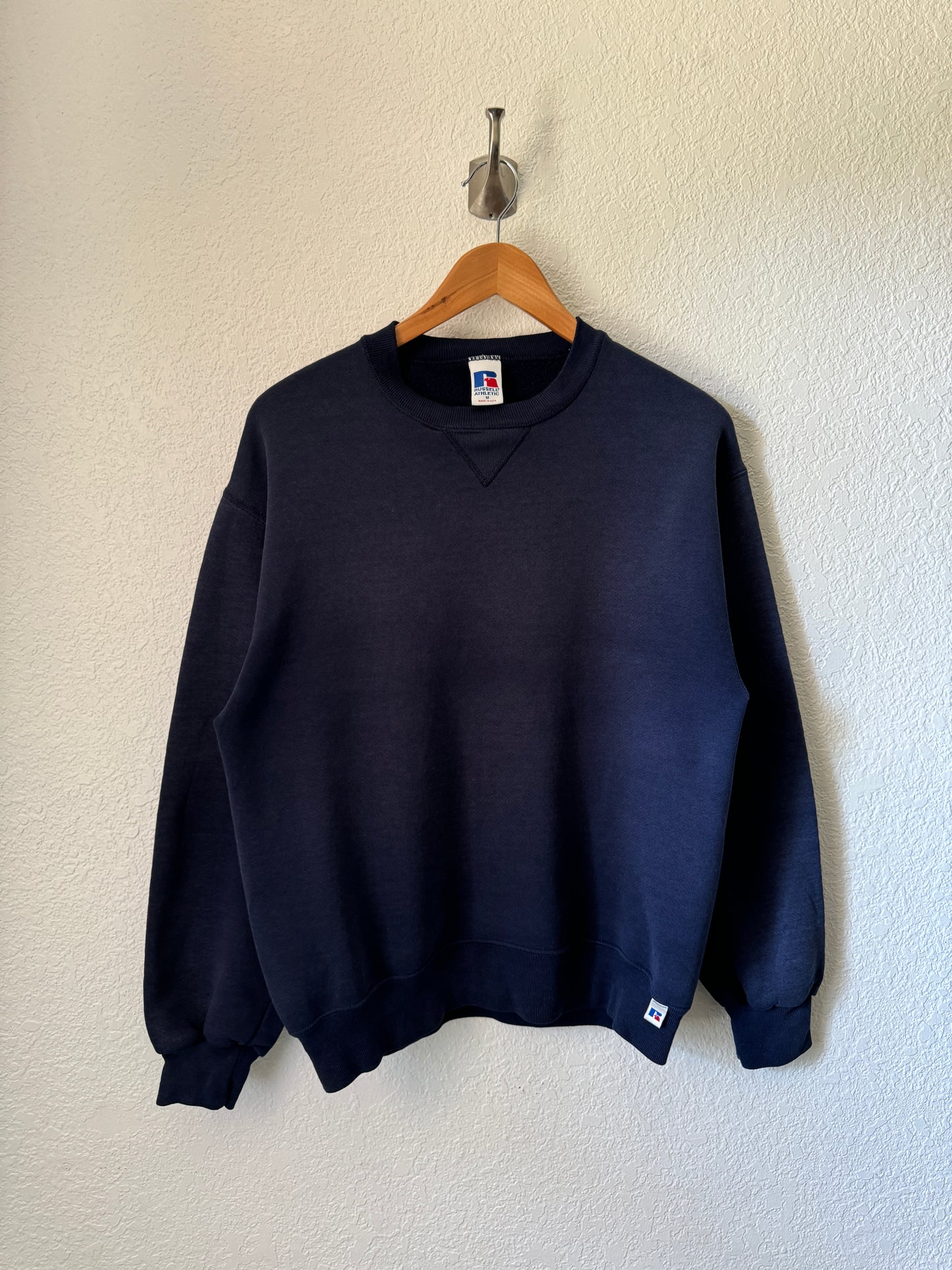 1990s Russell Athletic Faded Crewneck Sweater