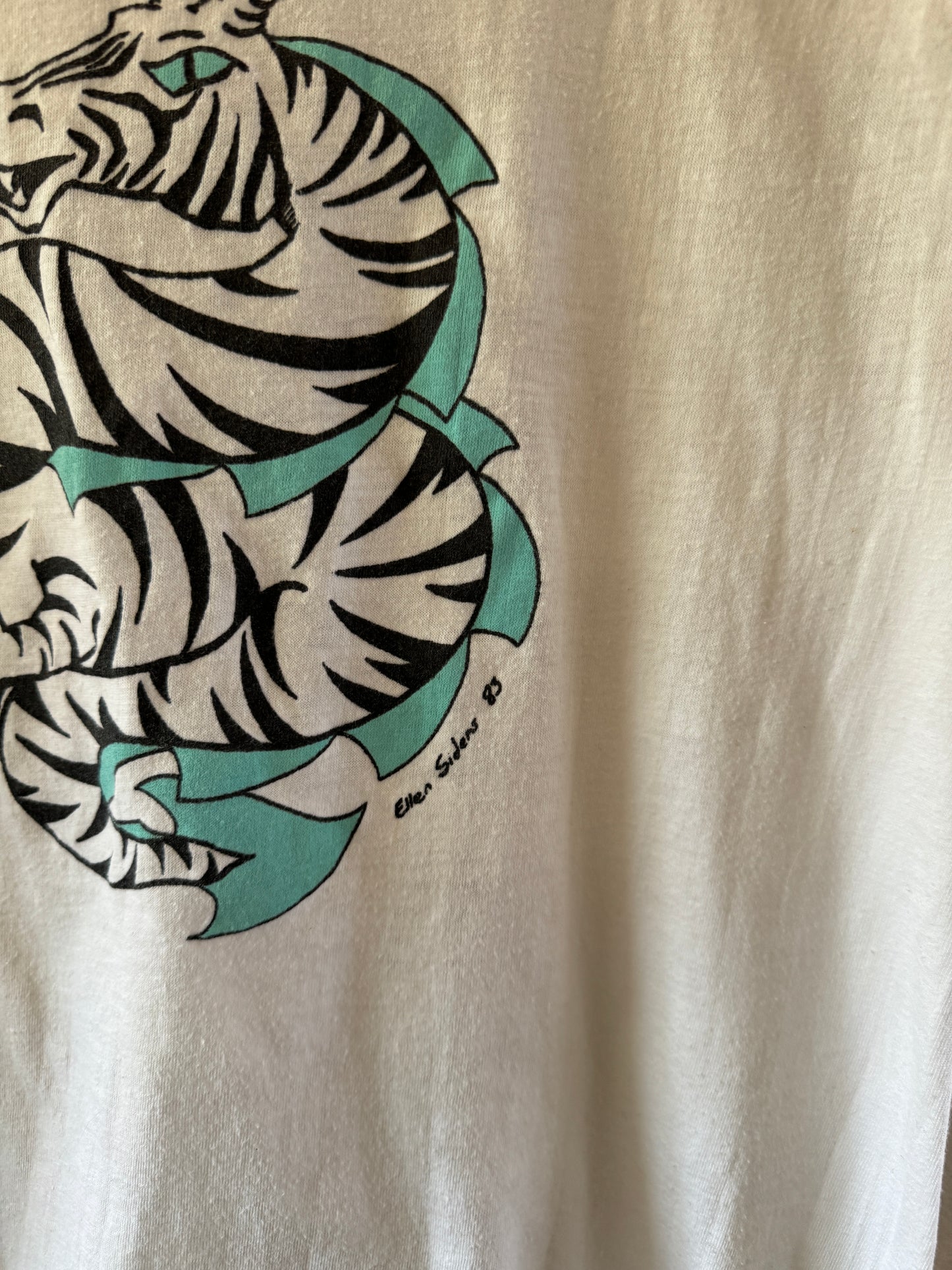 1980s Zebra Dragon Graphic T-Shirt