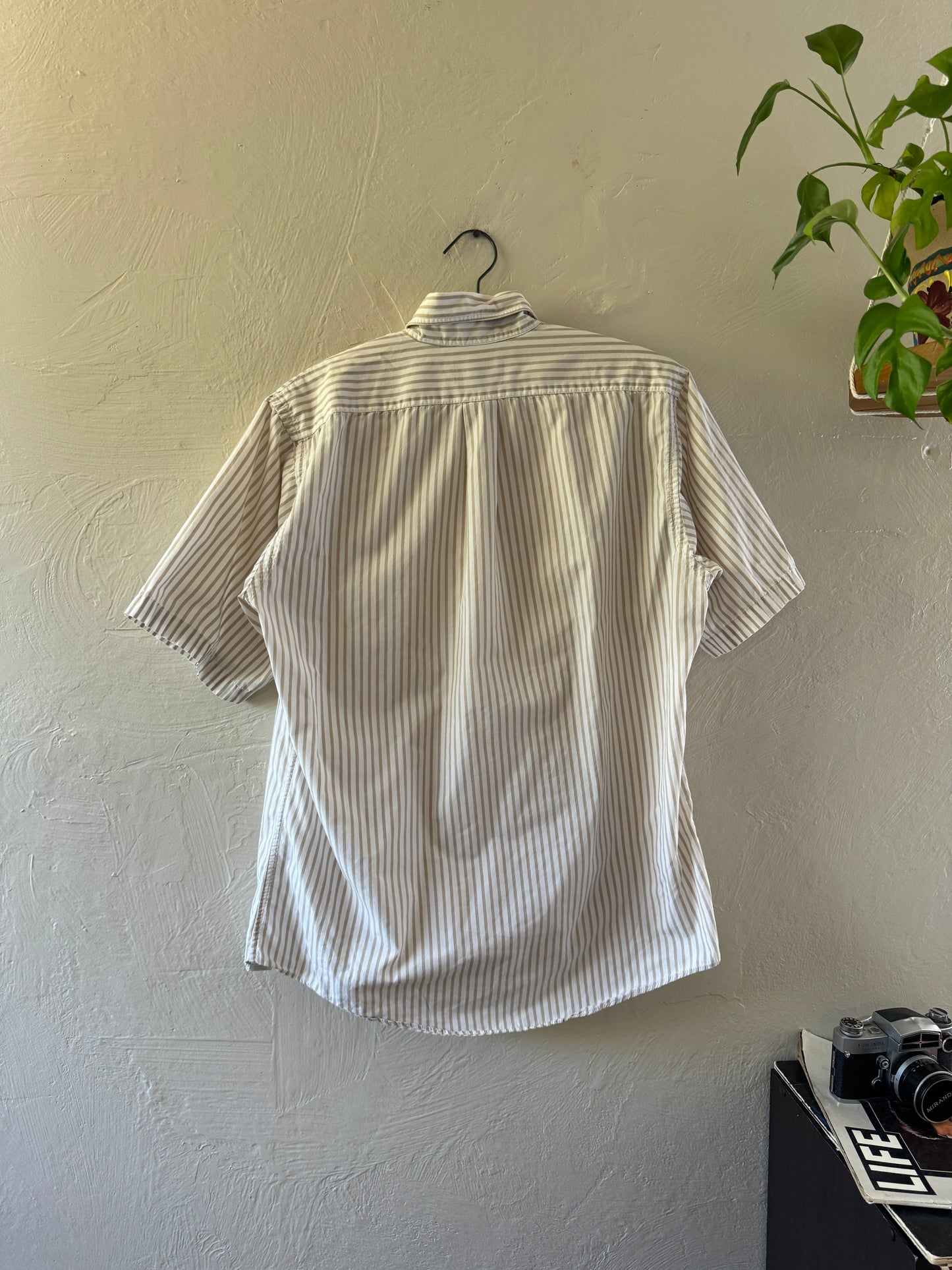 1970/80s LL Bean Stripped Button Down Short Sleeve Shirt (2)