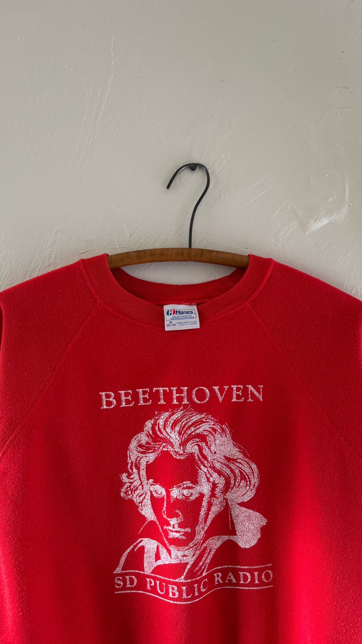 1980s Beethoven Raglan Sweater