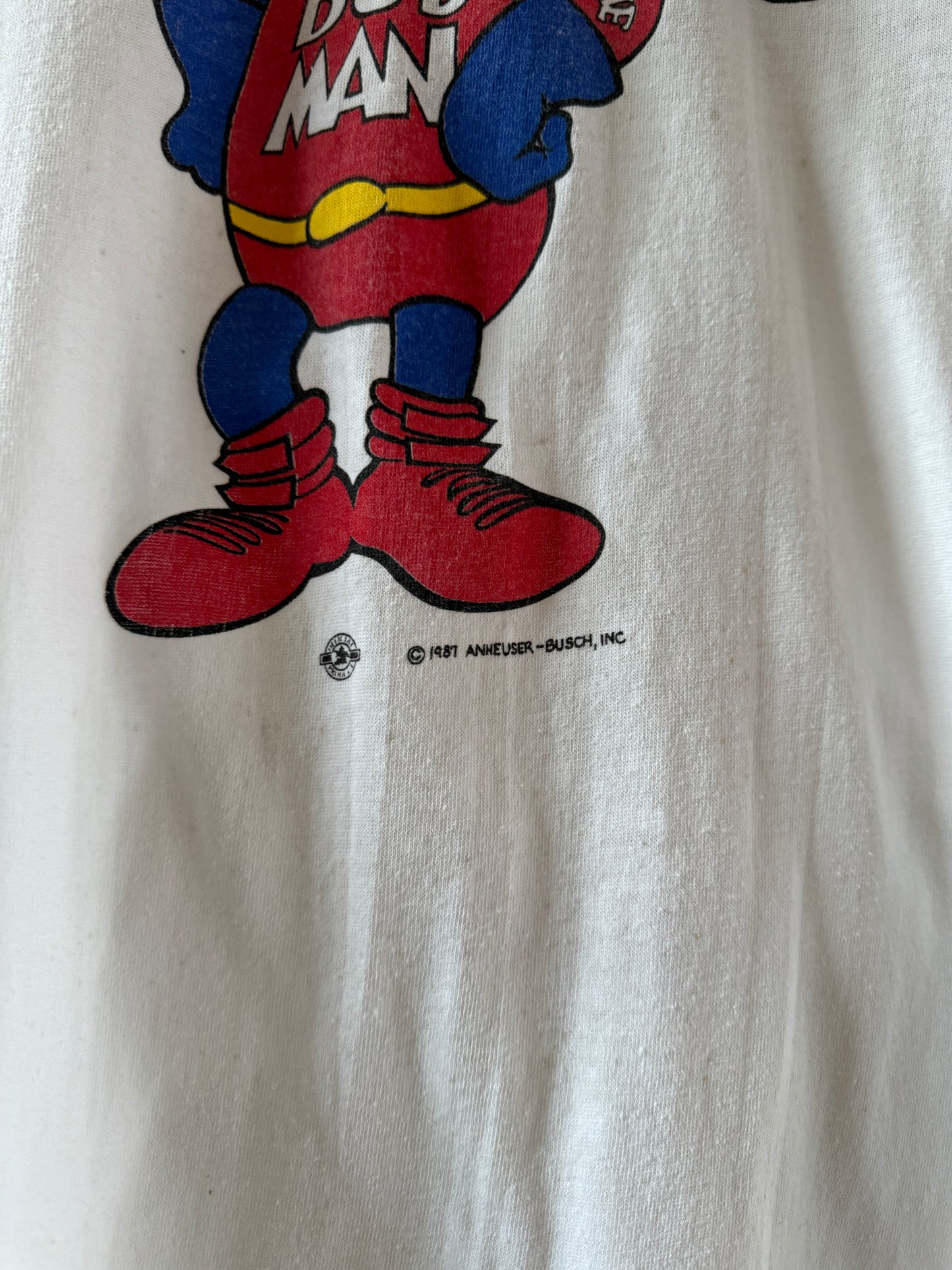 1980s Budweiser Budman Ringer T-Shirt