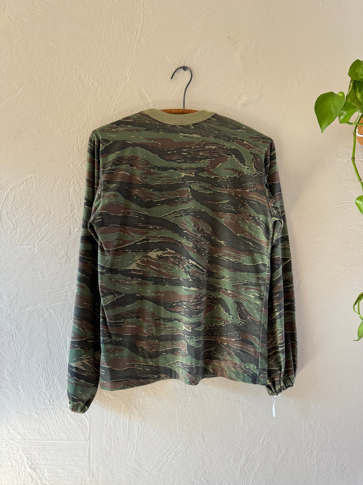 1970/80s Tiger Stripes Camouflage Long Sleeve T-Shirt