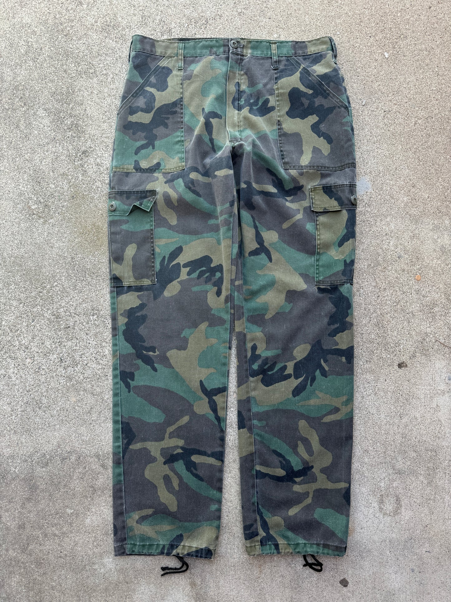 1970s Military Army Camouflage Pants