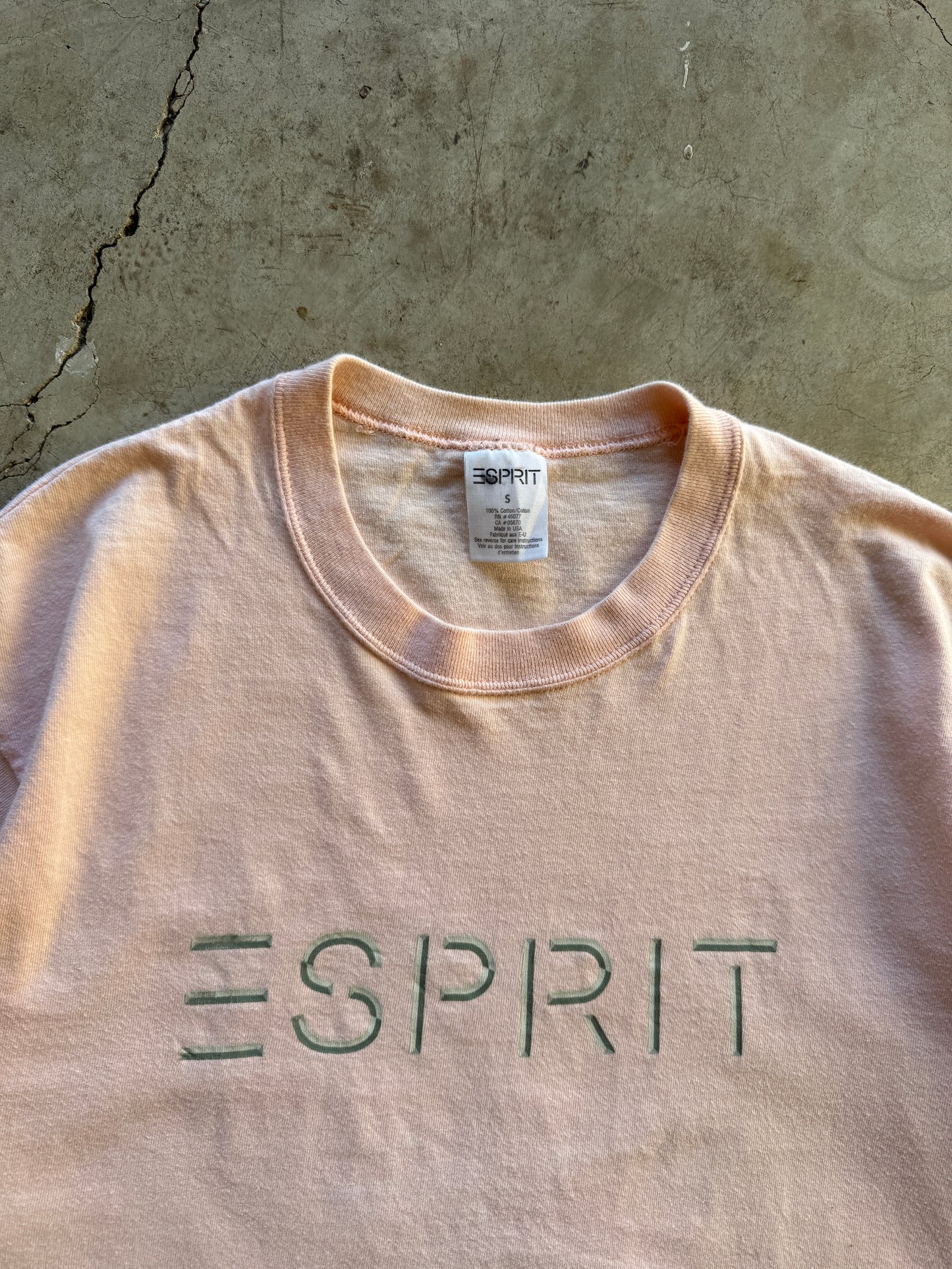 1990s Esprit Spell Out T-Shirt