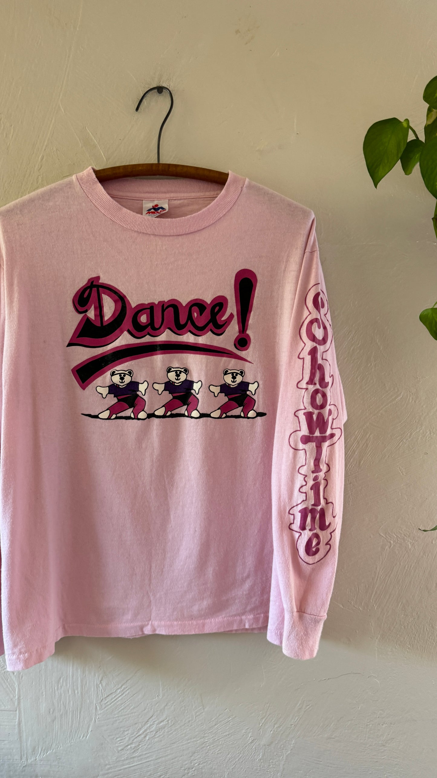 1980s Dancing Bears Dance Showtime Long Sleeve T-Shirt