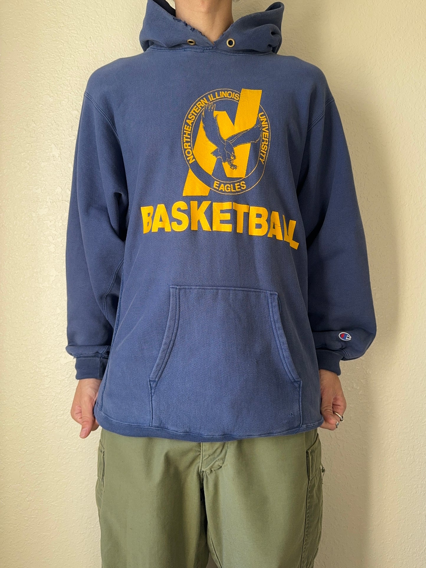 1990s Champion Reverse Weave Northeastern Illinois University Hoodie