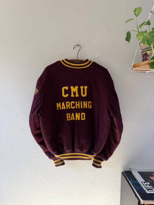 1990s Central Michigan University Marching Band Varsity Jacket