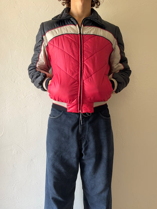 1980/90s US Blues Skiing Puffer Convertible Jacket Vest