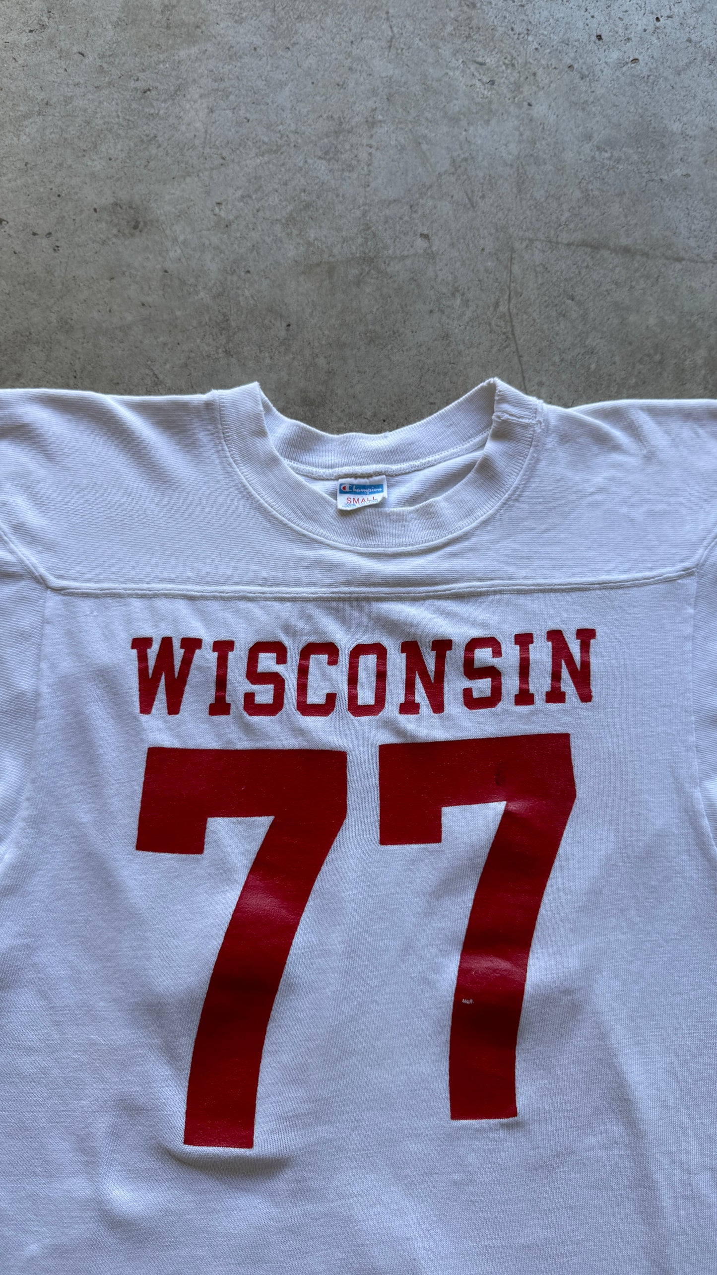 1970s Champion Wisconsin Football Jersey