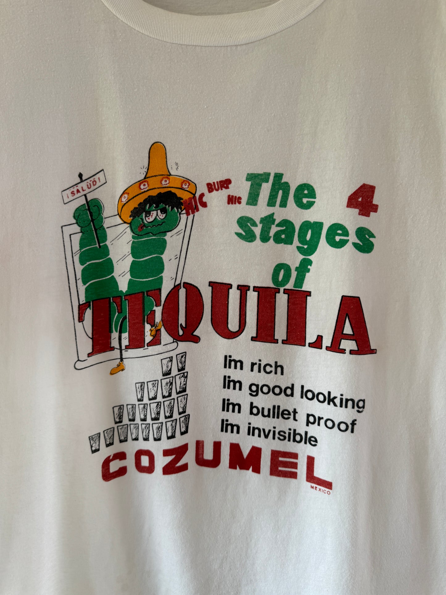 1990s Tequila Alcohol Mexico Parody T-Shirt