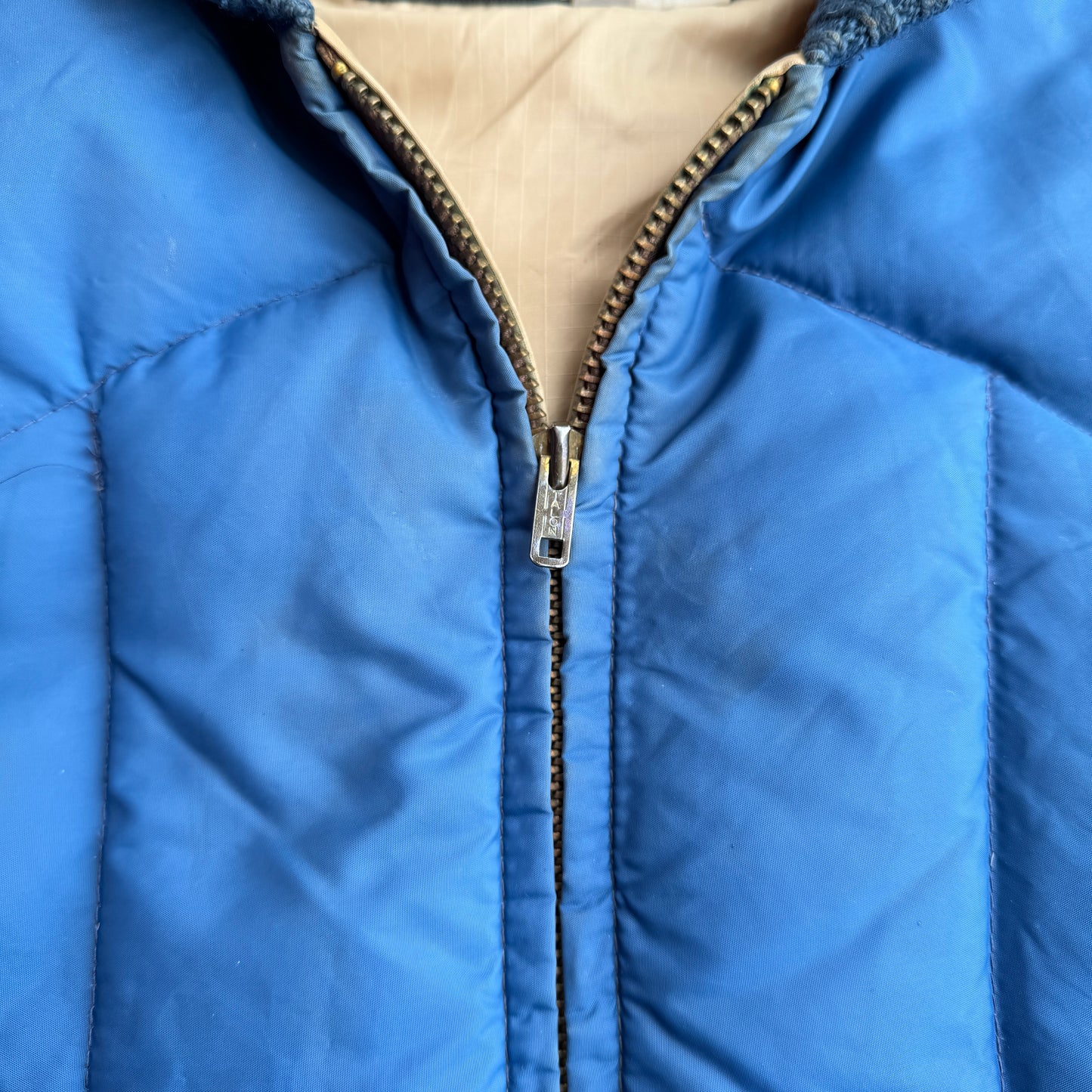 1970s Goose Down Puffer Zip Up Vest