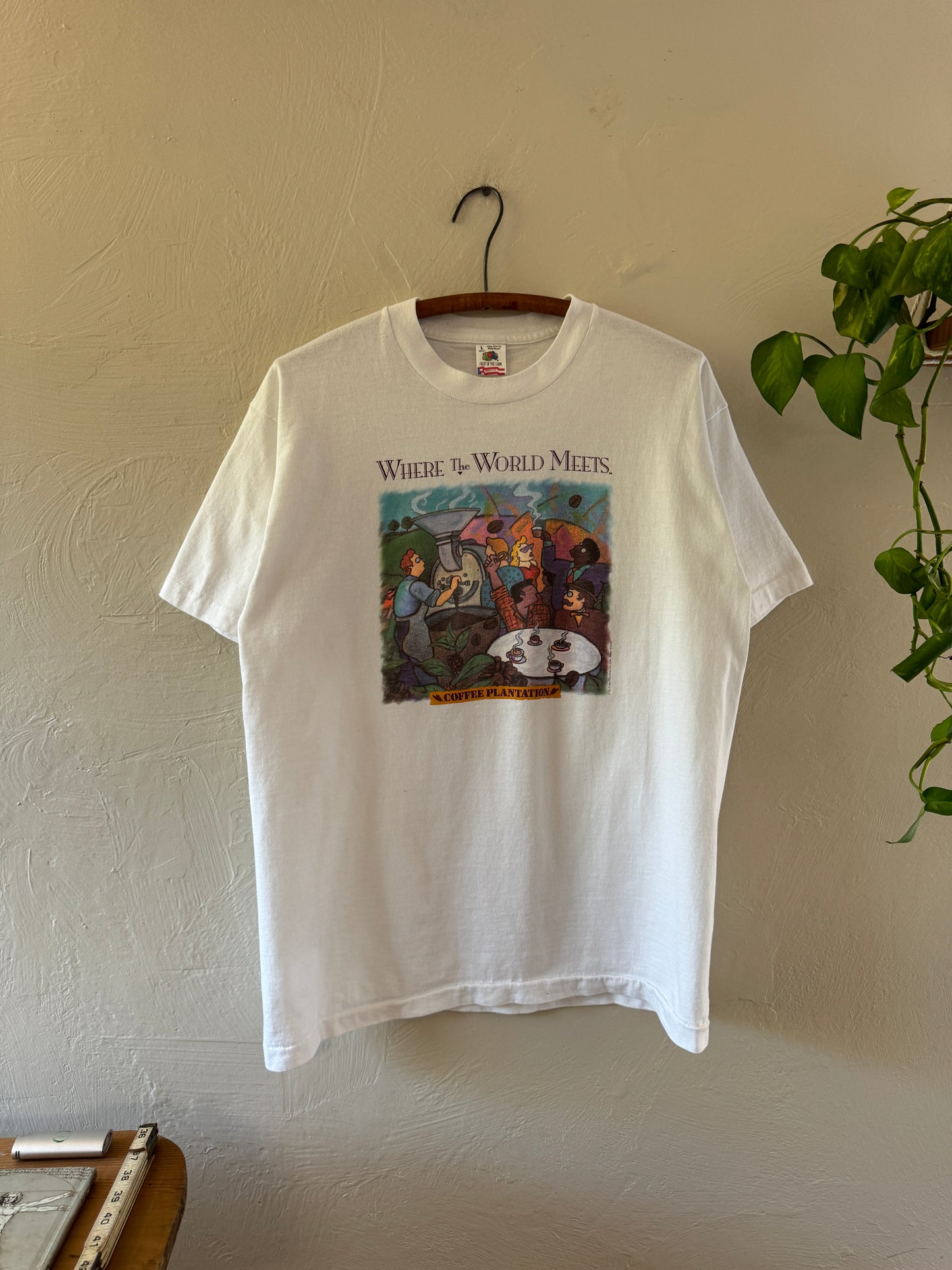 1990s Where The World Meets, Coffee Plantation T-Shirt