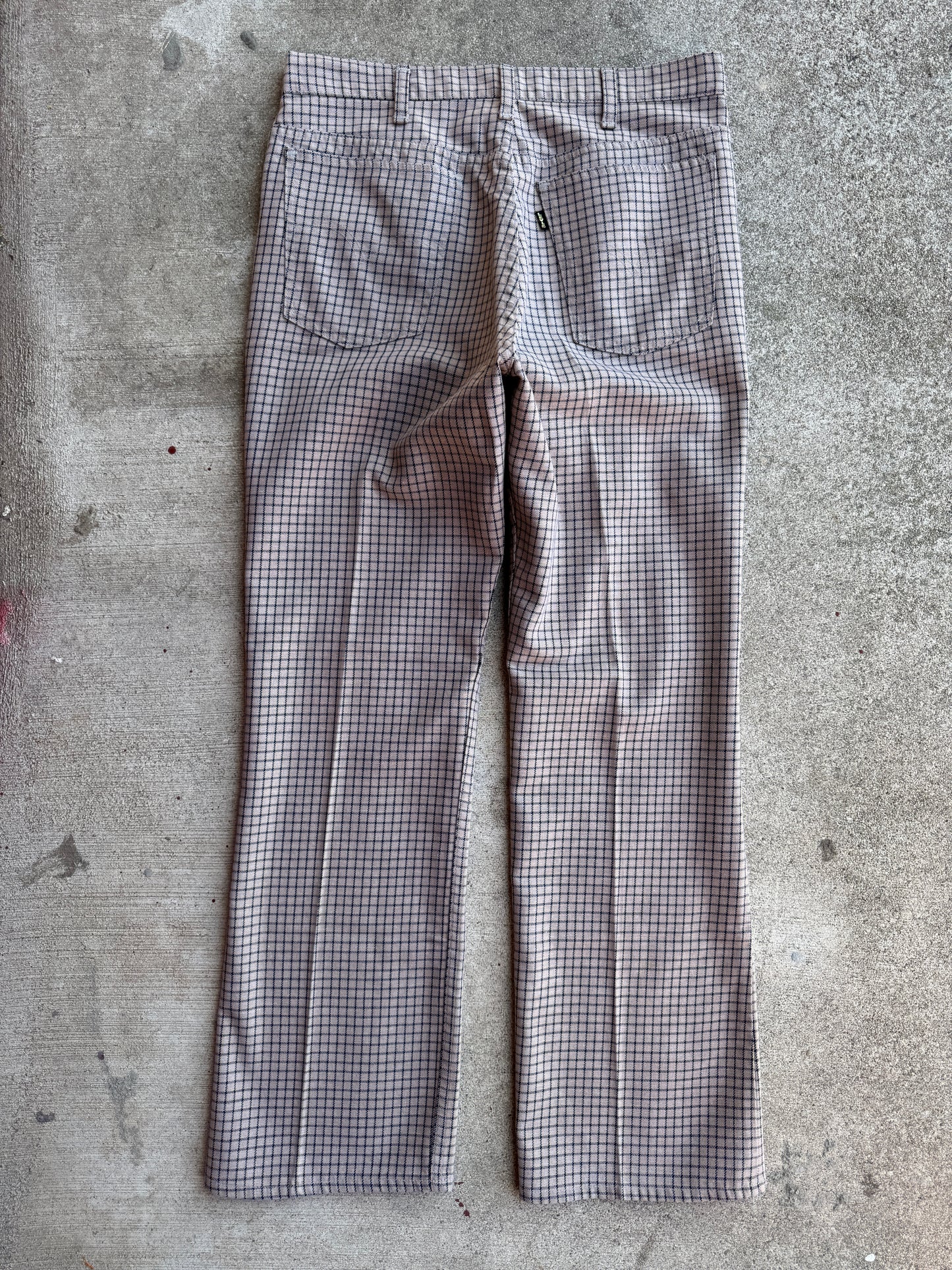 1960s Big “E” Levis Bootcut Plaid Pants