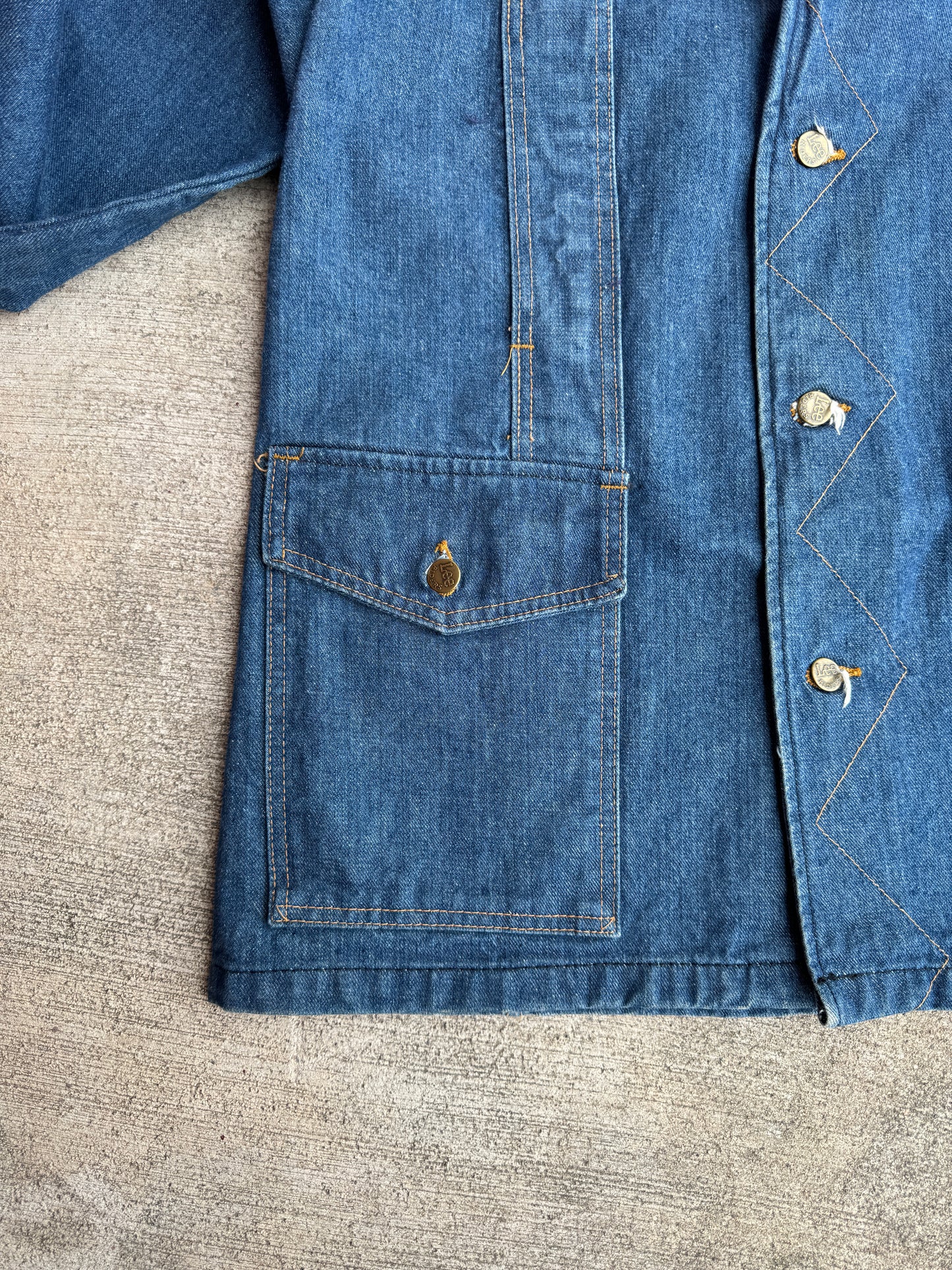 1970s Lee Storm Rider Western Denim Chore Coat