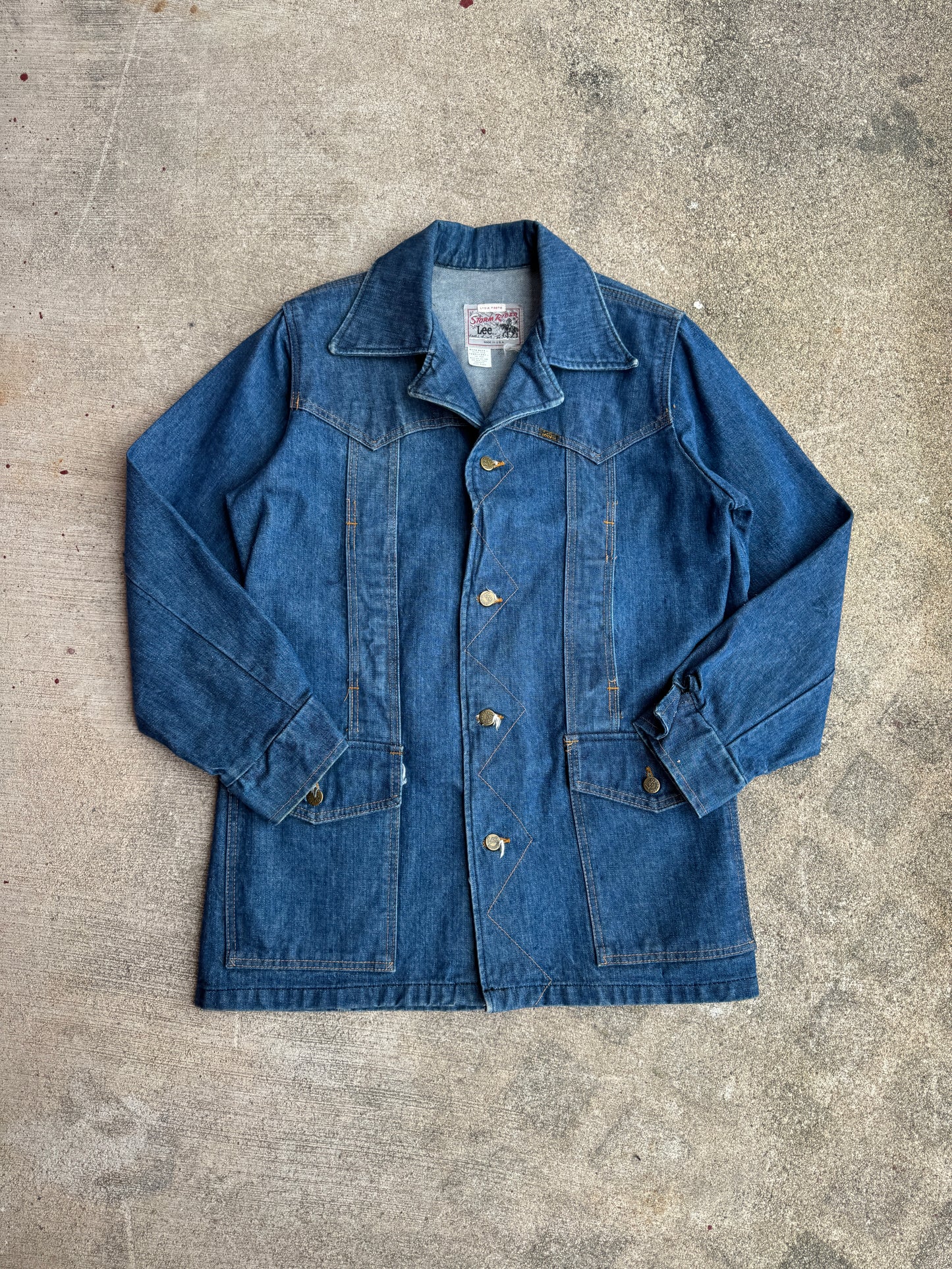 1970s Lee Storm Rider Western Denim Chore Coat