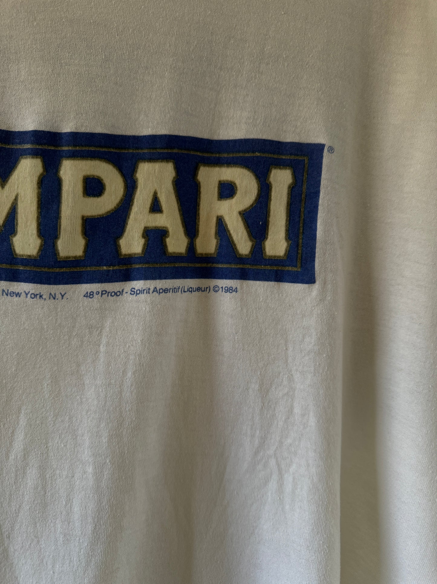 1980s Italian Liquor Ringer T-Shirt