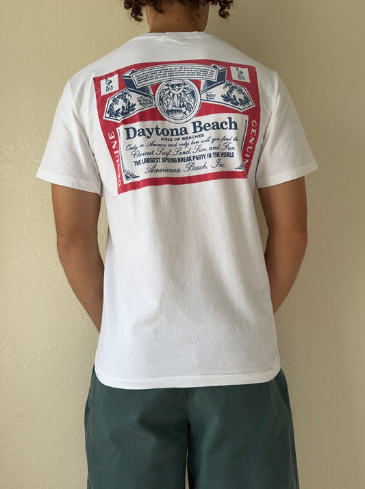 1990s Daytona Beach Florida Budweiser Beer Parody T-Shirt