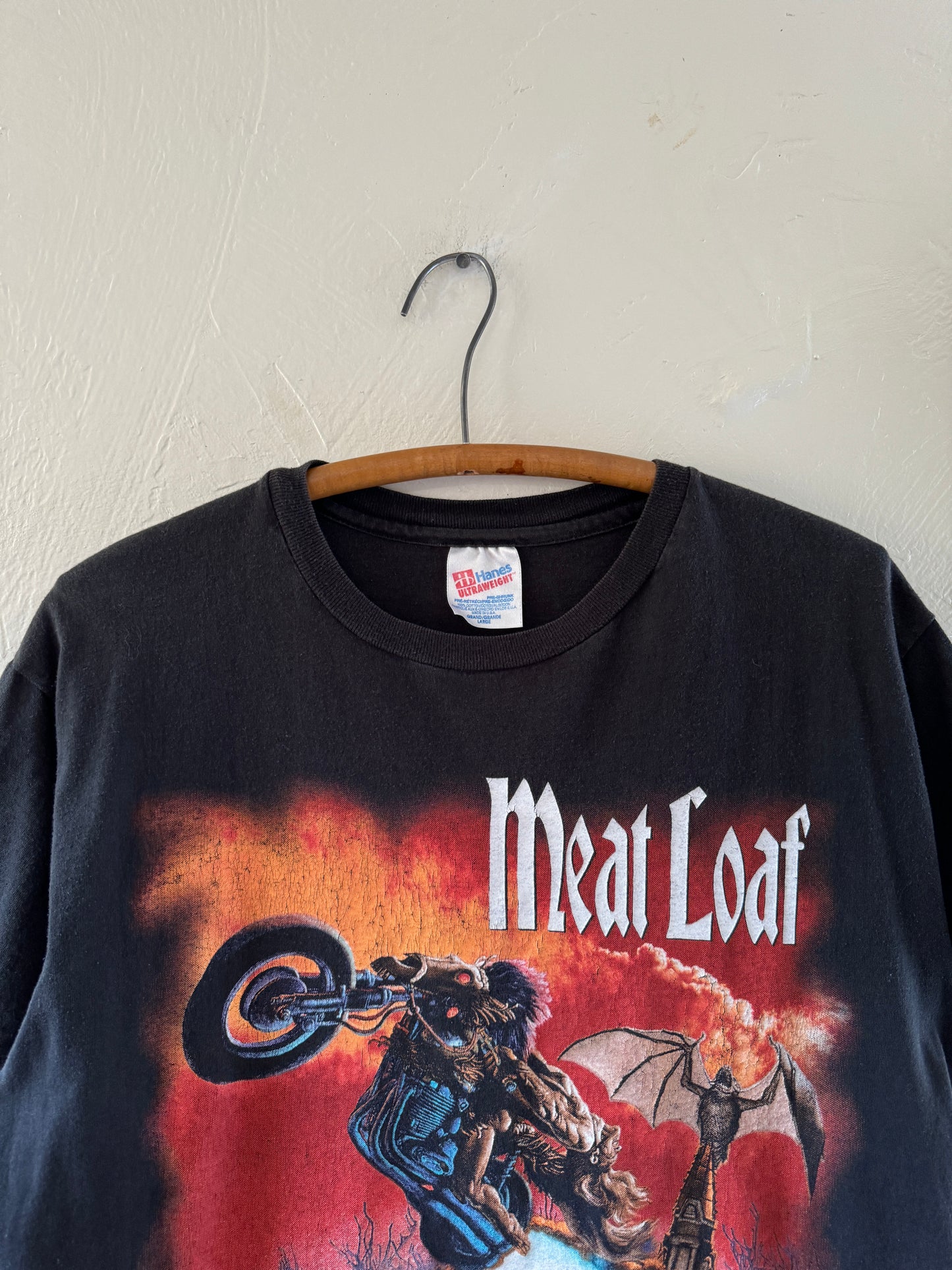 1990s Meatloaf Band Bat Out of Hell Concert T-Shirt