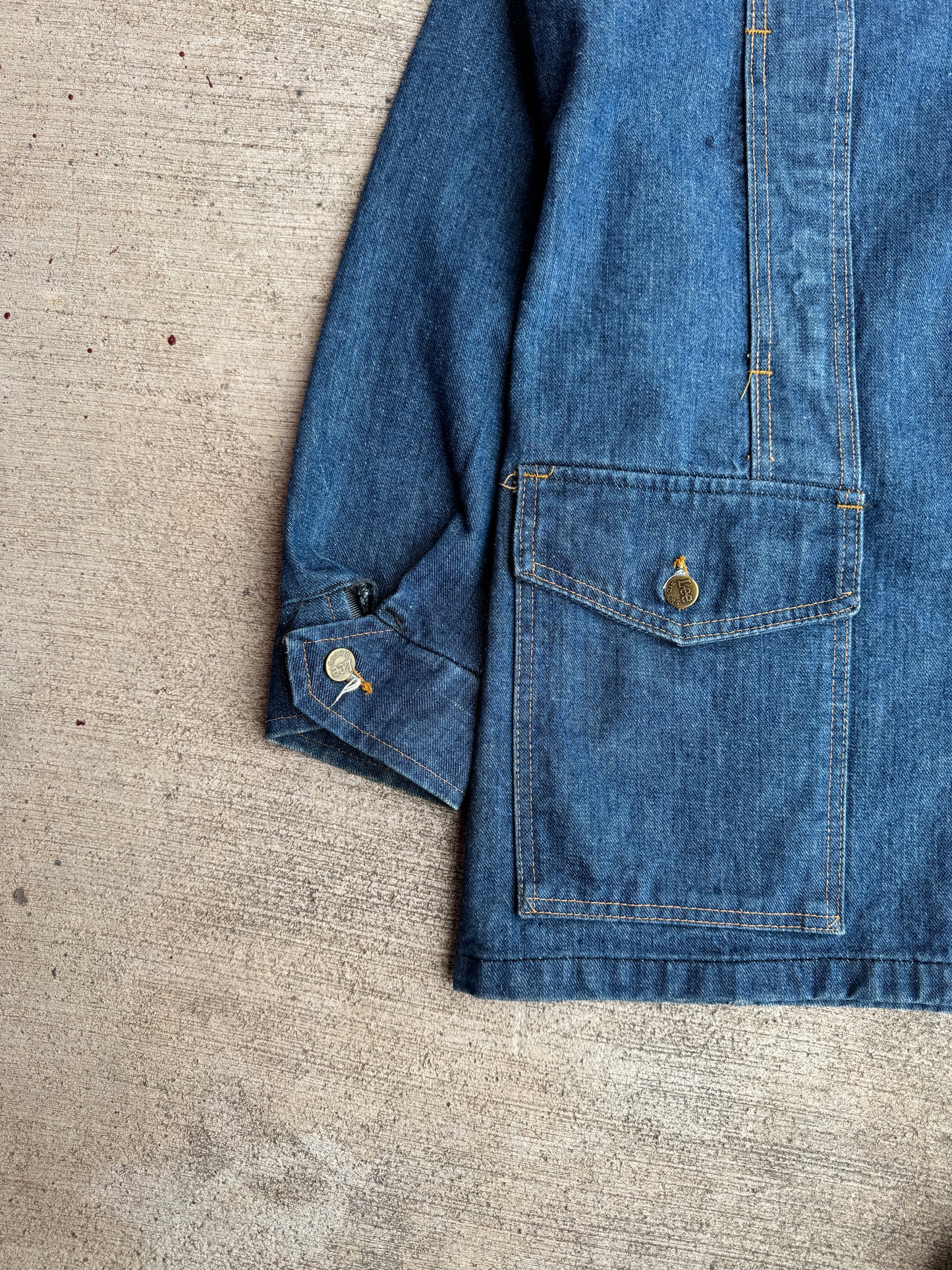 1970s Lee Storm Rider Western Denim Chore Coat