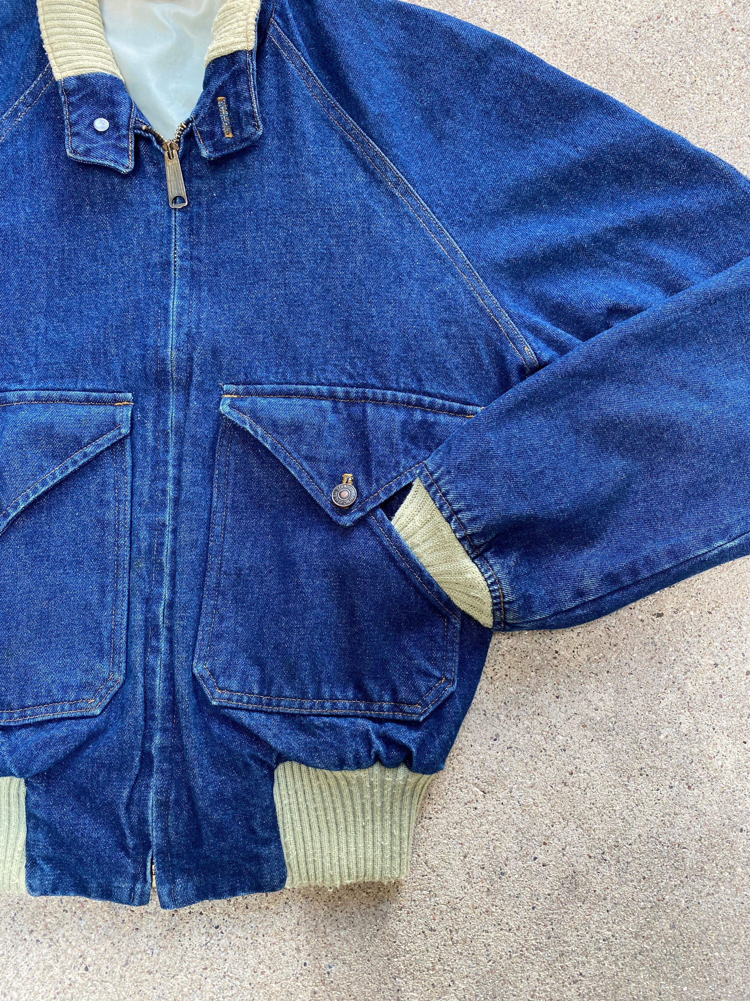 1970s Levis Fresh Produce Denim Bomber Jacket – Globo Retro