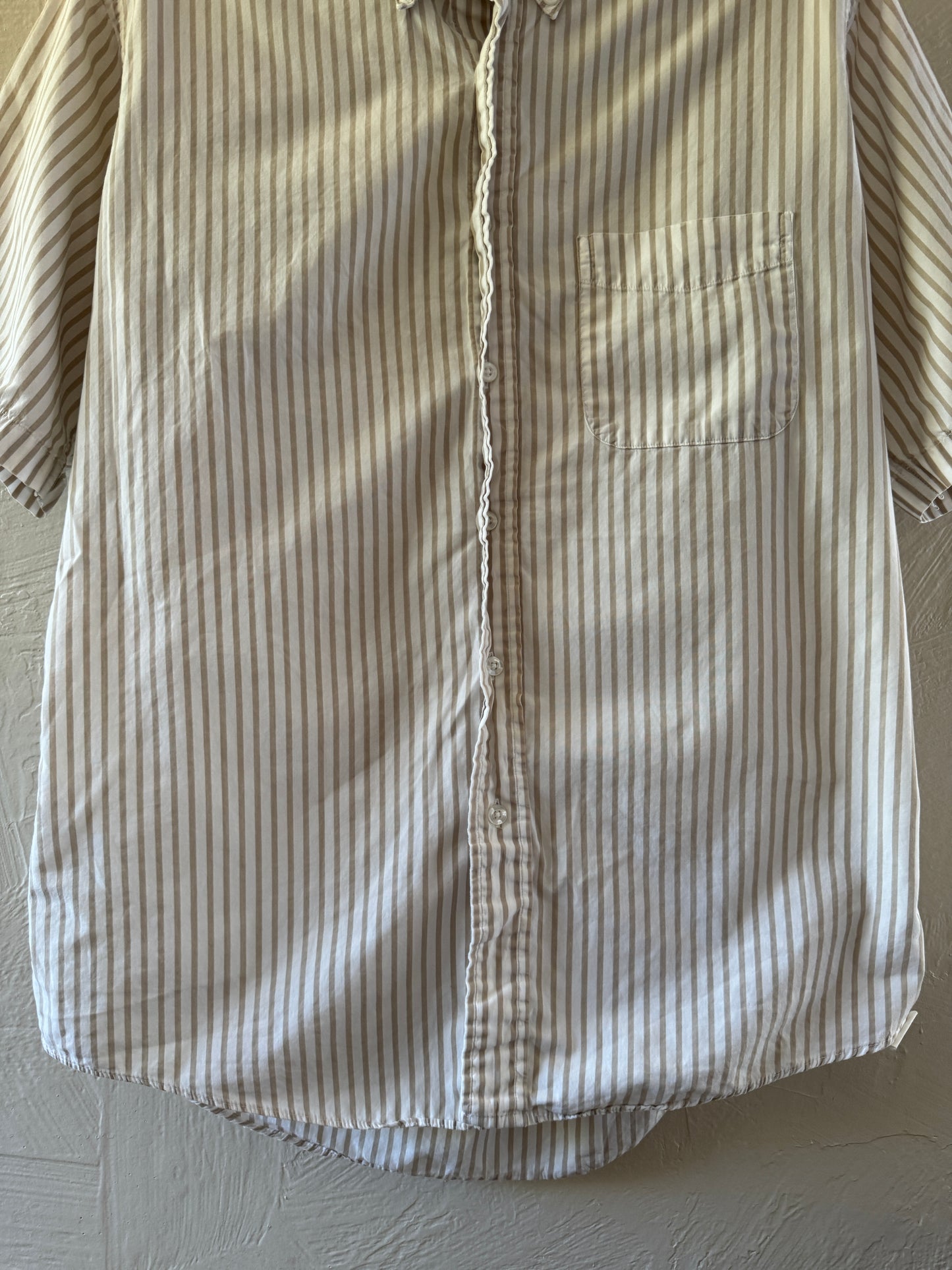 1970/80s LL Bean Stripped Button Down Short Sleeve Shirt (2)