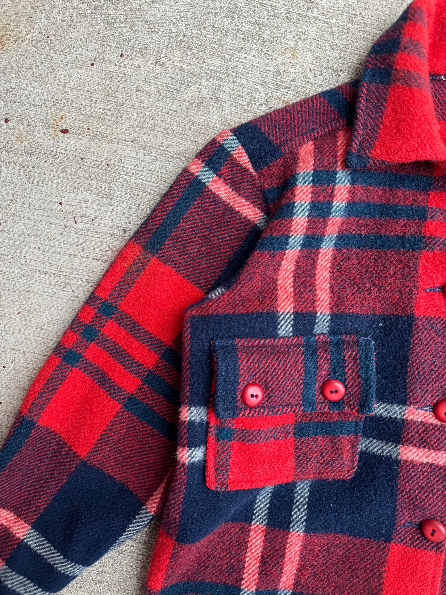 1950s Wool Plaid Flannel