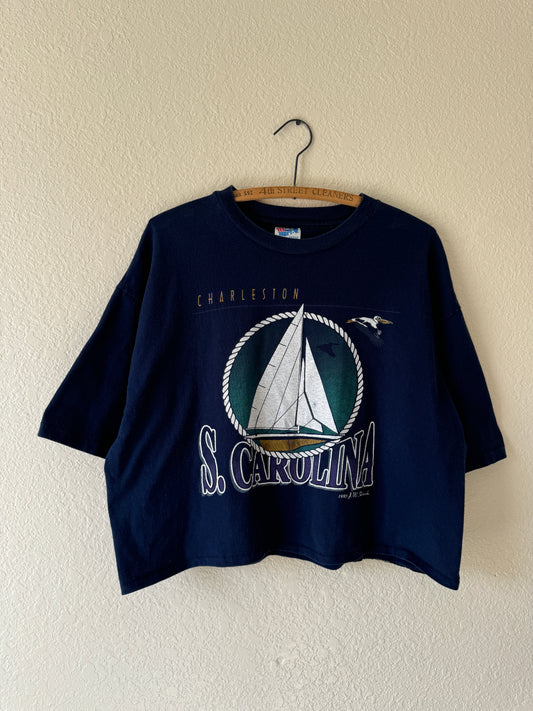 1990s Charleston South Carolina Cropped T-Shirt