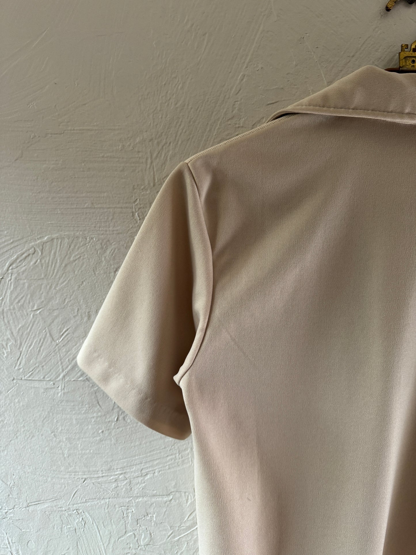 1970s Cream Polo Shirt