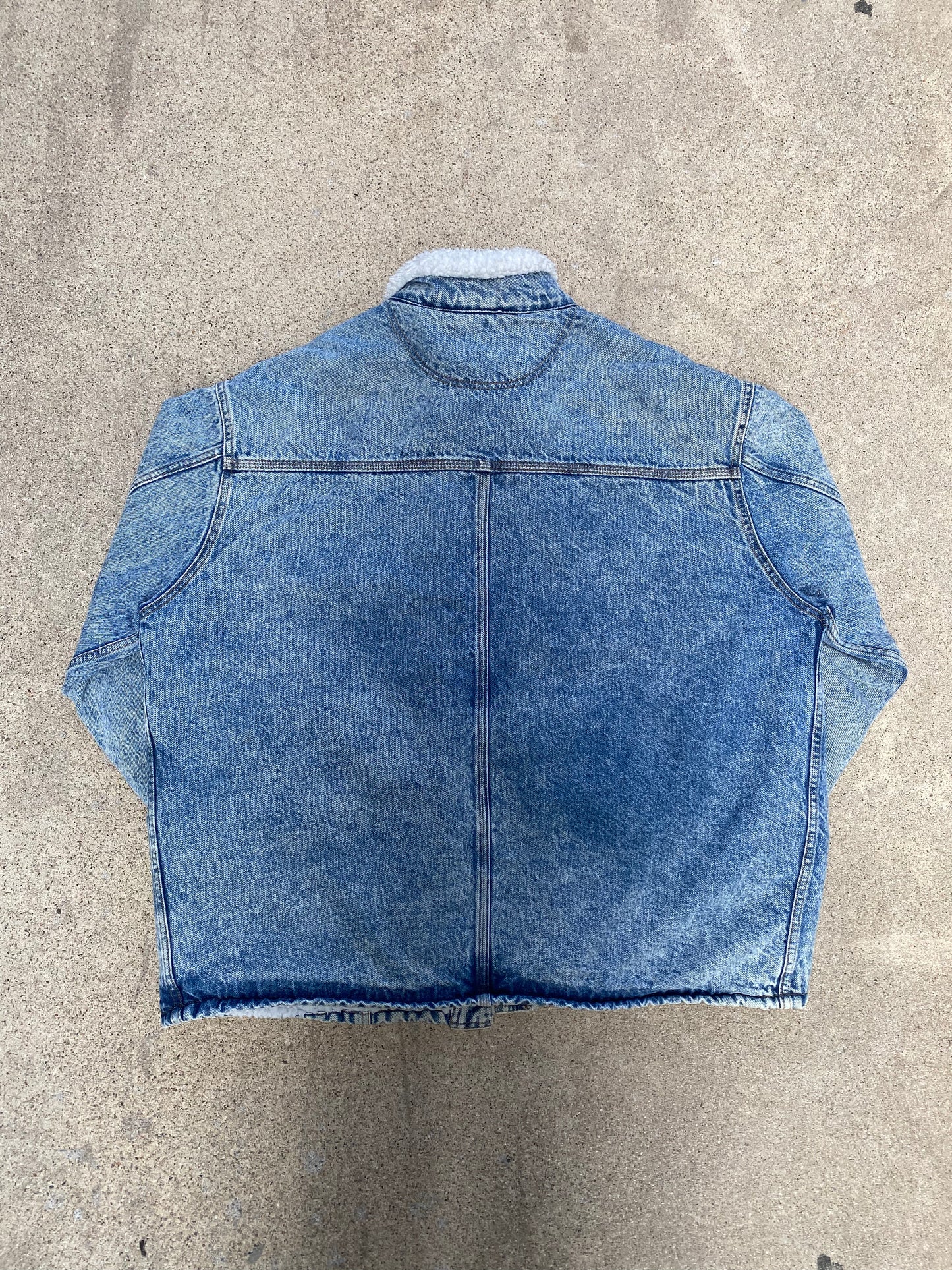 1980s Levis Denim Trucker Sherpa Jacket